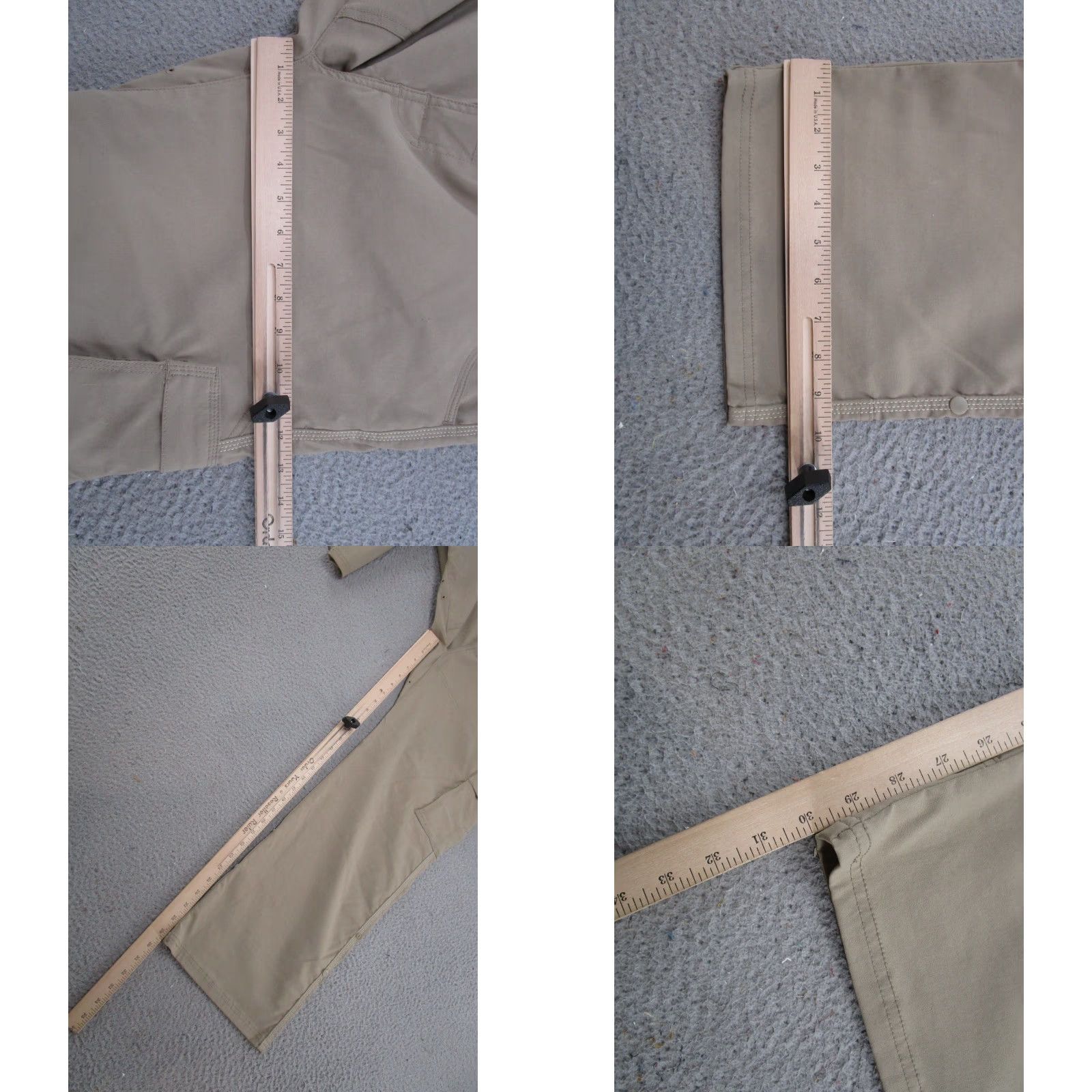 Prana Prana Stretch Zion Pants Mens XL Beige Cargo Pocket Regular Straight Belted Stretch Nylon - Vintage: No - - Size US 36 / EU 52 - 8 Thumbnail