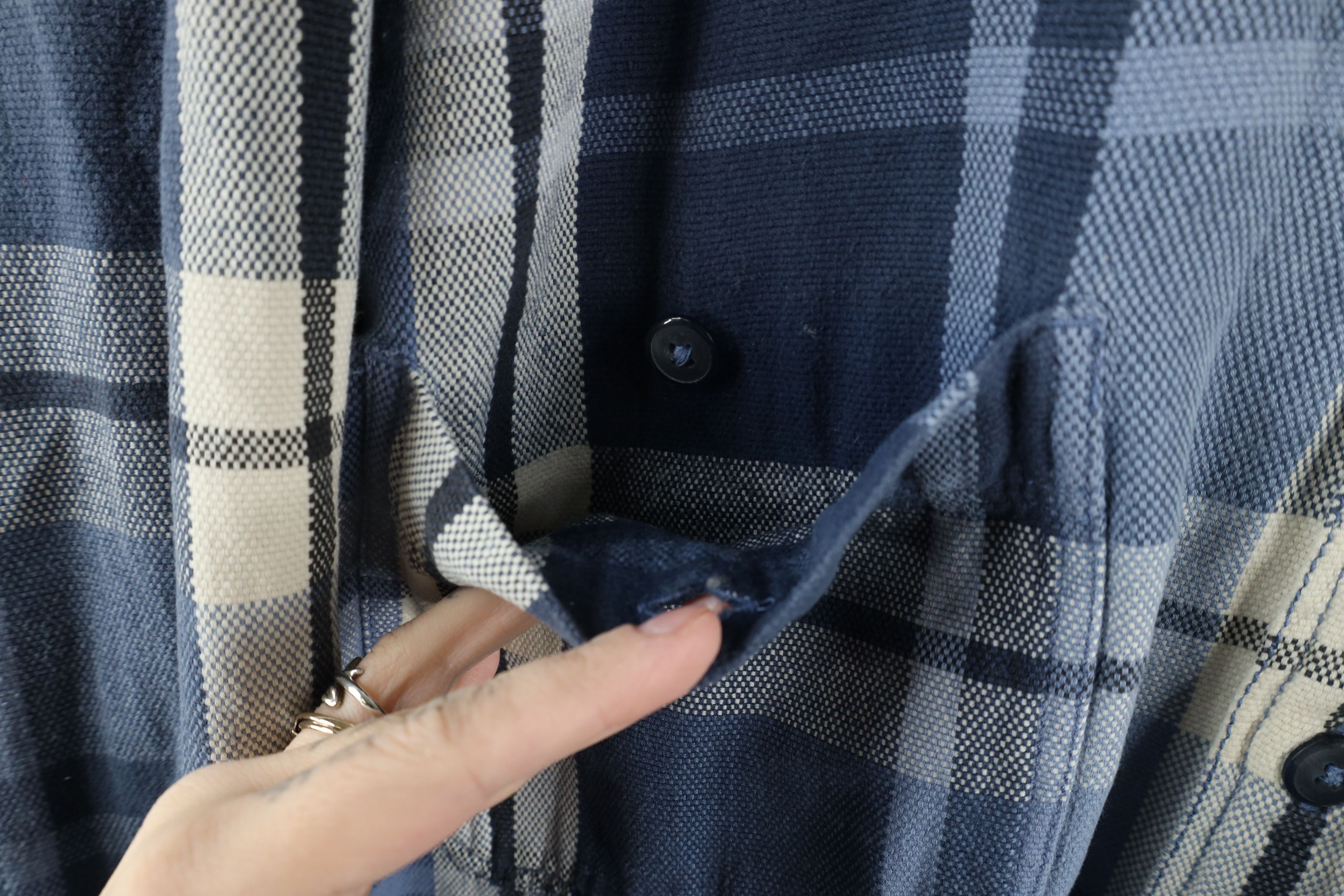 Levi's × Vintage Vintage 90s Levis Baggy Fit Heavyweight Flannel Button Shirt Size US L / EU 52-54 / 3 - 5 Thumbnail