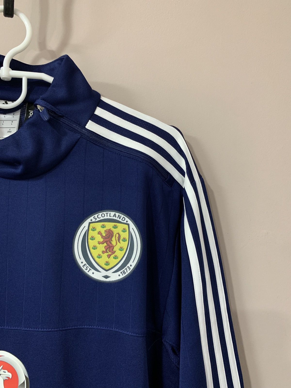 Adidas Scotland 1/3 Zip Football Sweatshirt Adidas Soccer Size L Size US L / EU 52-54 / 3 - 4 Thumbnail