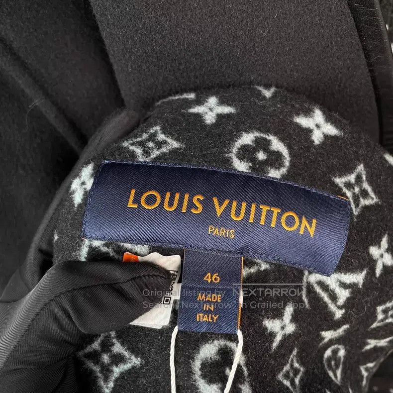 Louis Vuitton Louis Vuitton Black long coat with full print of presbyopi Size US S / EU 44-46 / 1 - 6 Thumbnail