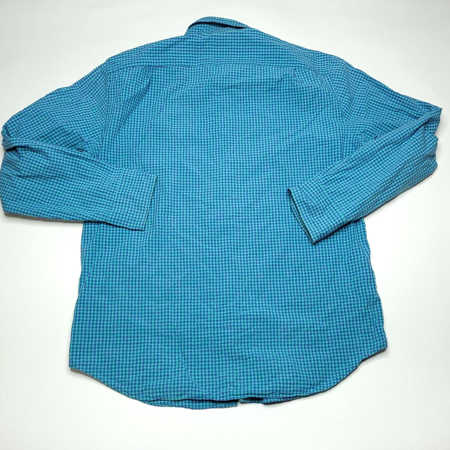 J.Crew VINTAGE J.CREW Blue Green Check Plaid Button-Up Long Sleeve Shirt Adult Small Cotton Mens Size US S / EU 44-46 / 1 - 6 Thumbnail