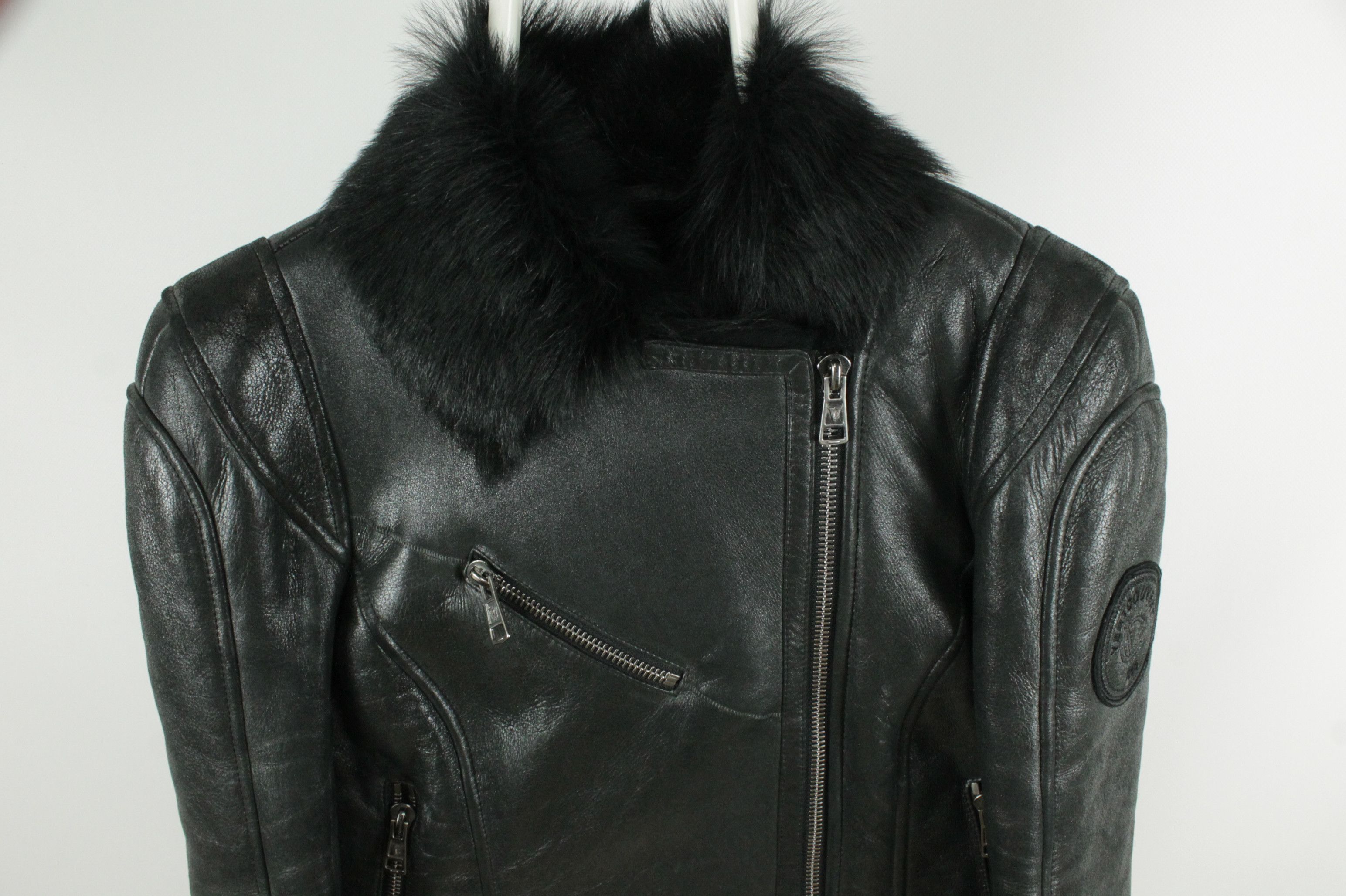 Other Ventcouvert Black Shearling Biker Jacket Women's Size L / US 10 / IT 46 - 4 Thumbnail