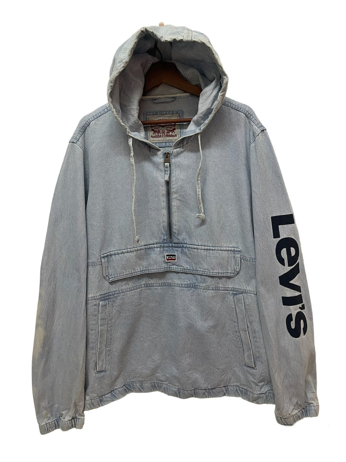 Levi's Anorak LEVI’S Denim Hooded Jacket Streetfashion Size US L / EU 52-54 / 3 - 1 Thumbnail
