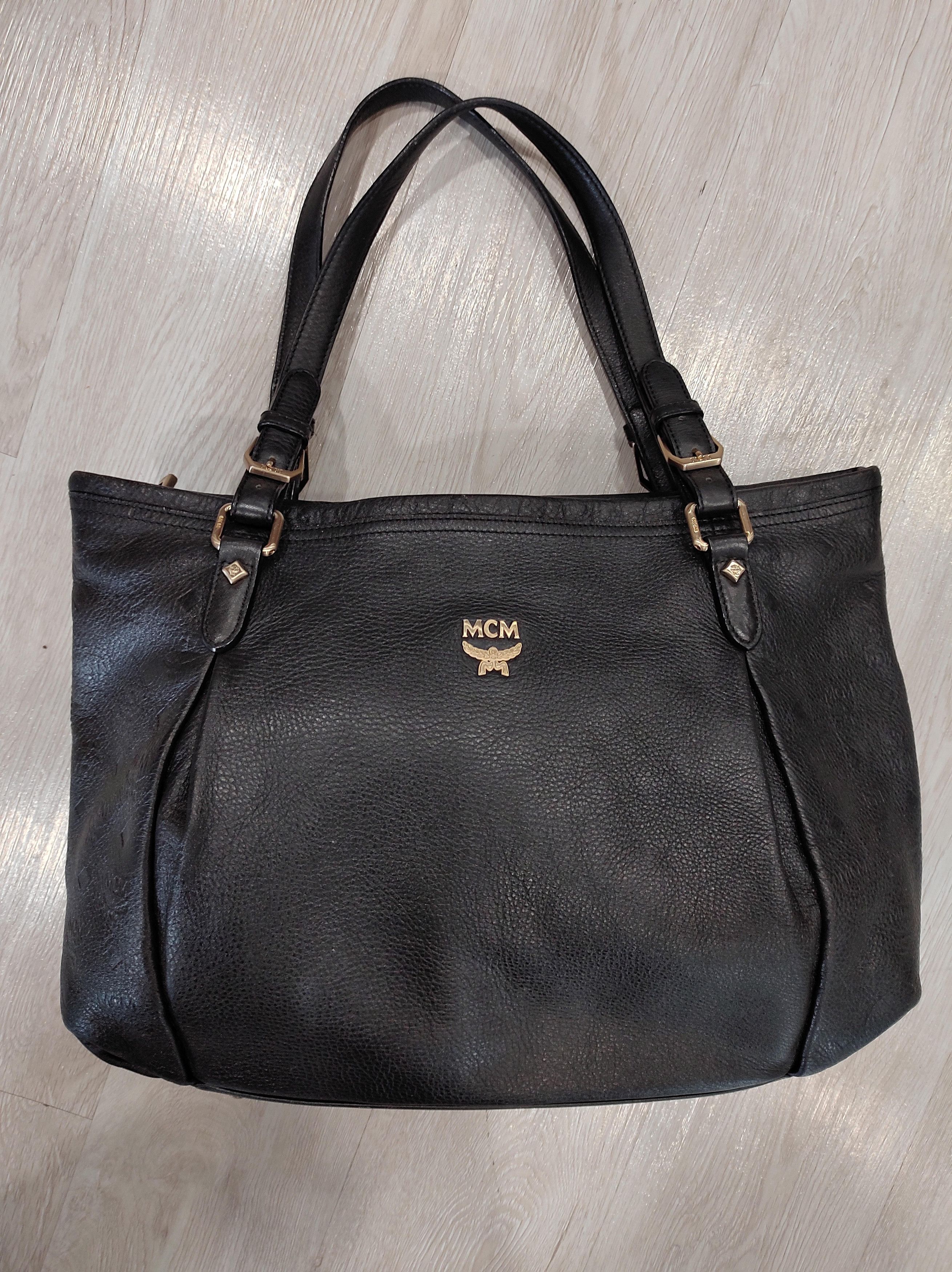 MCM Mcm Leather Satchel Visetos Tote Bag Size ONE SIZE - 1 Thumbnail