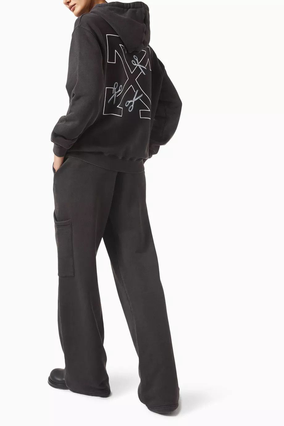 Off-White o1y1225 Logo Hoodie in Black Size M / US 6-8 / IT 42-44 - 3 Thumbnail