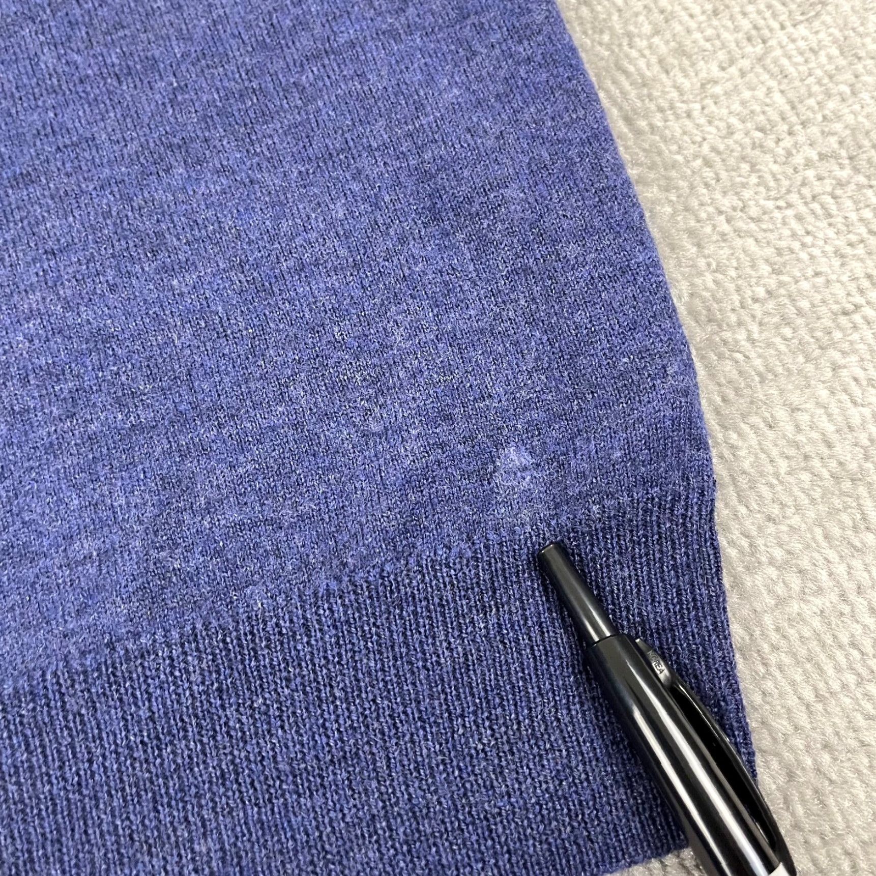 Vintage ALLEN SOLLY Sweater Mens XL Blue 100% Merino Wool Lightweight Pullover Size US XL / EU 56 / 4 - 6 Thumbnail