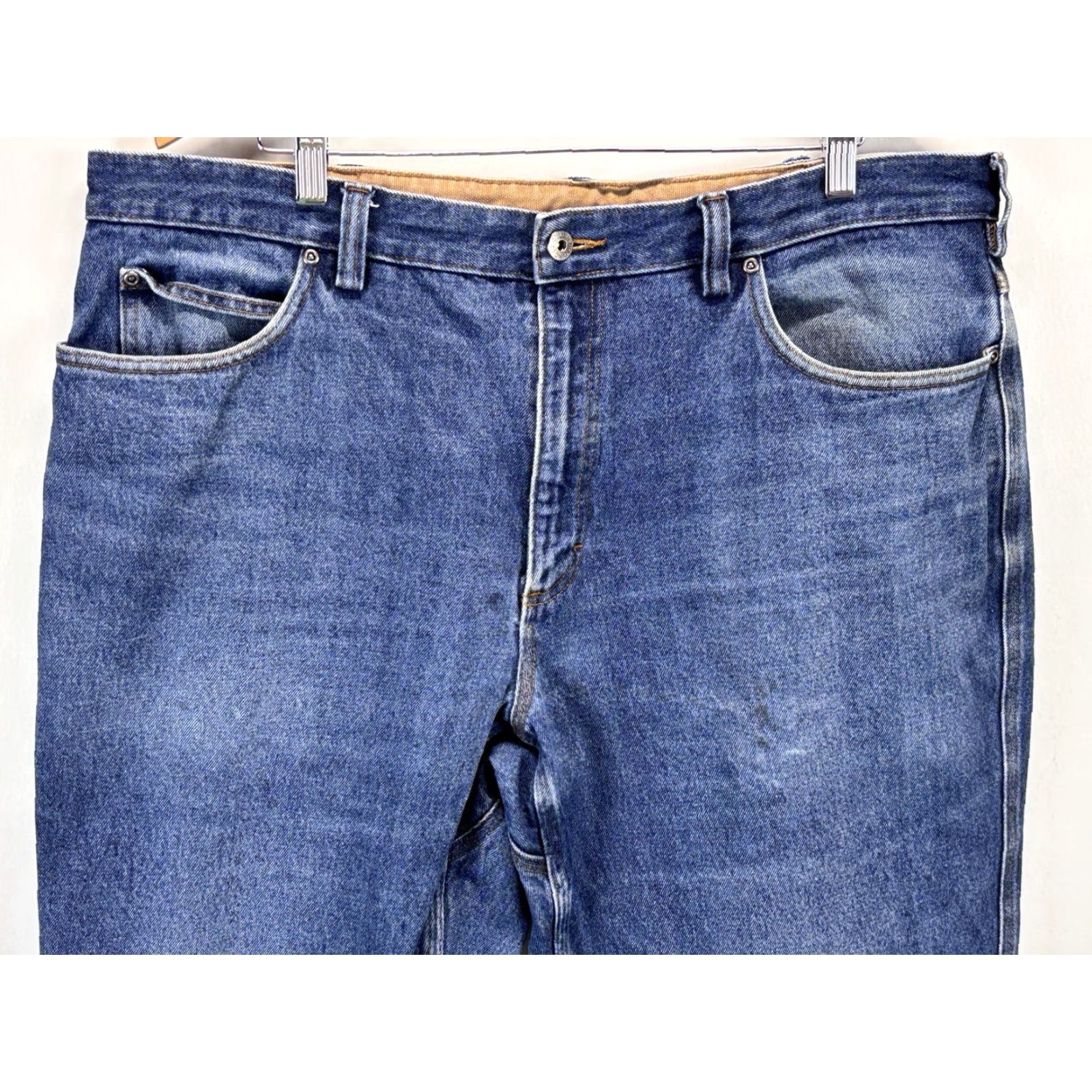 CO Duluth Trading Co Jeans Sz 40x33 Men’s Blue Straight Leg Gusset Size US 40 / EU 56 - 2 Thumbnail