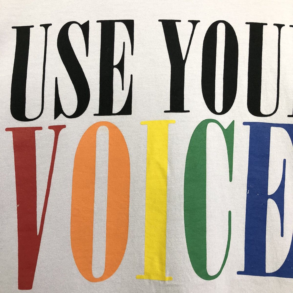 Levi's Levis “Use Your Voice” Agenda Wording Tshirt Size US L / EU 52-54 / 3 - 7 Thumbnail