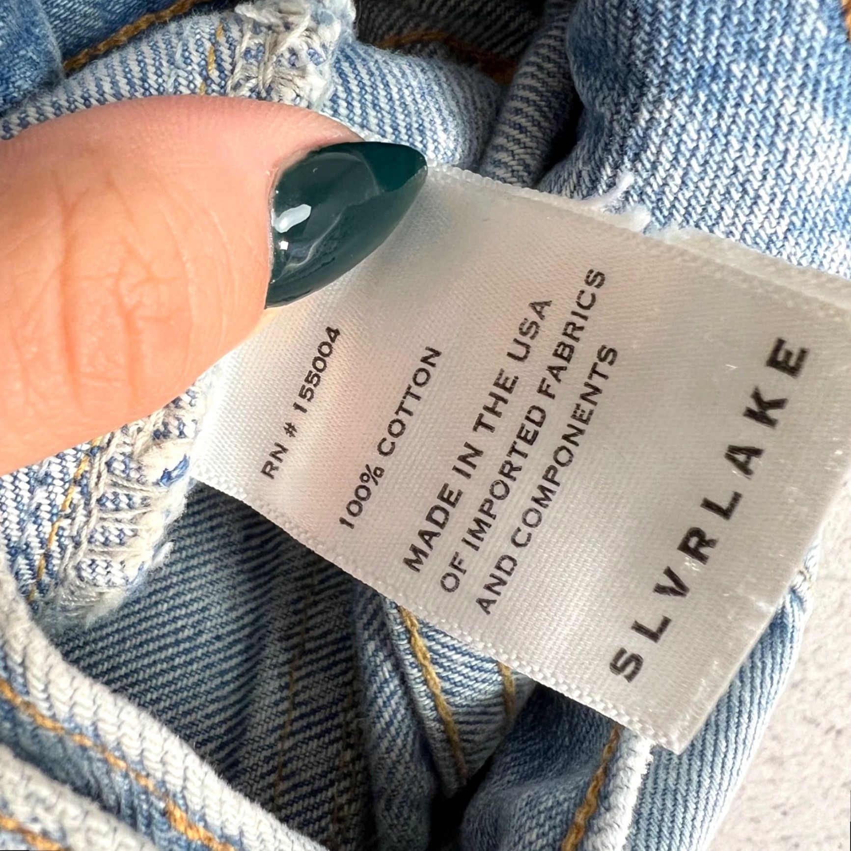 SLVRLAKE Slvrlake Savior Premium Denim Utility Jeans W/ Pockets Light Wash Womens 26 Size 26" / US 2 / IT 38 - 5 Thumbnail
