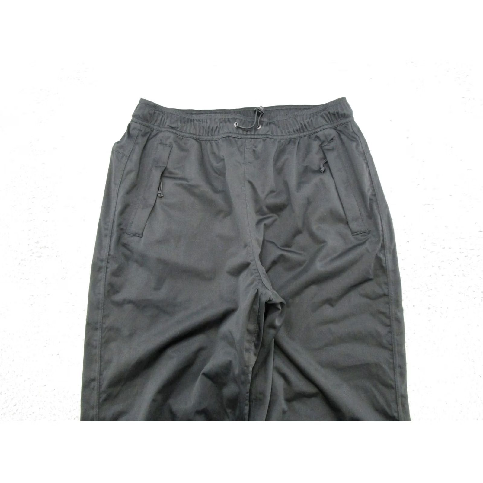 Vintage Cabela's Windbreaker Pants Mens Size M Ankle Zip Elastic Waist Cargo Pocket Black Polyester Size US 31 - 3 Thumbnail