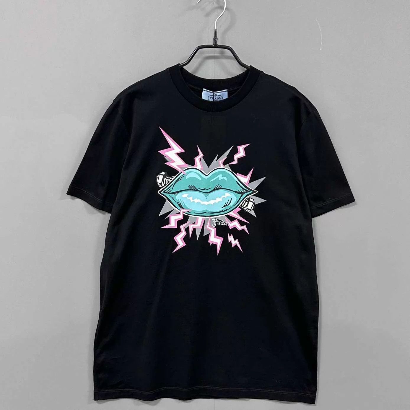 Prada PRADA Frankenstein Triangle Logo Short Tee S Size US S / EU 44-46 / 1 - 1 Thumbnail