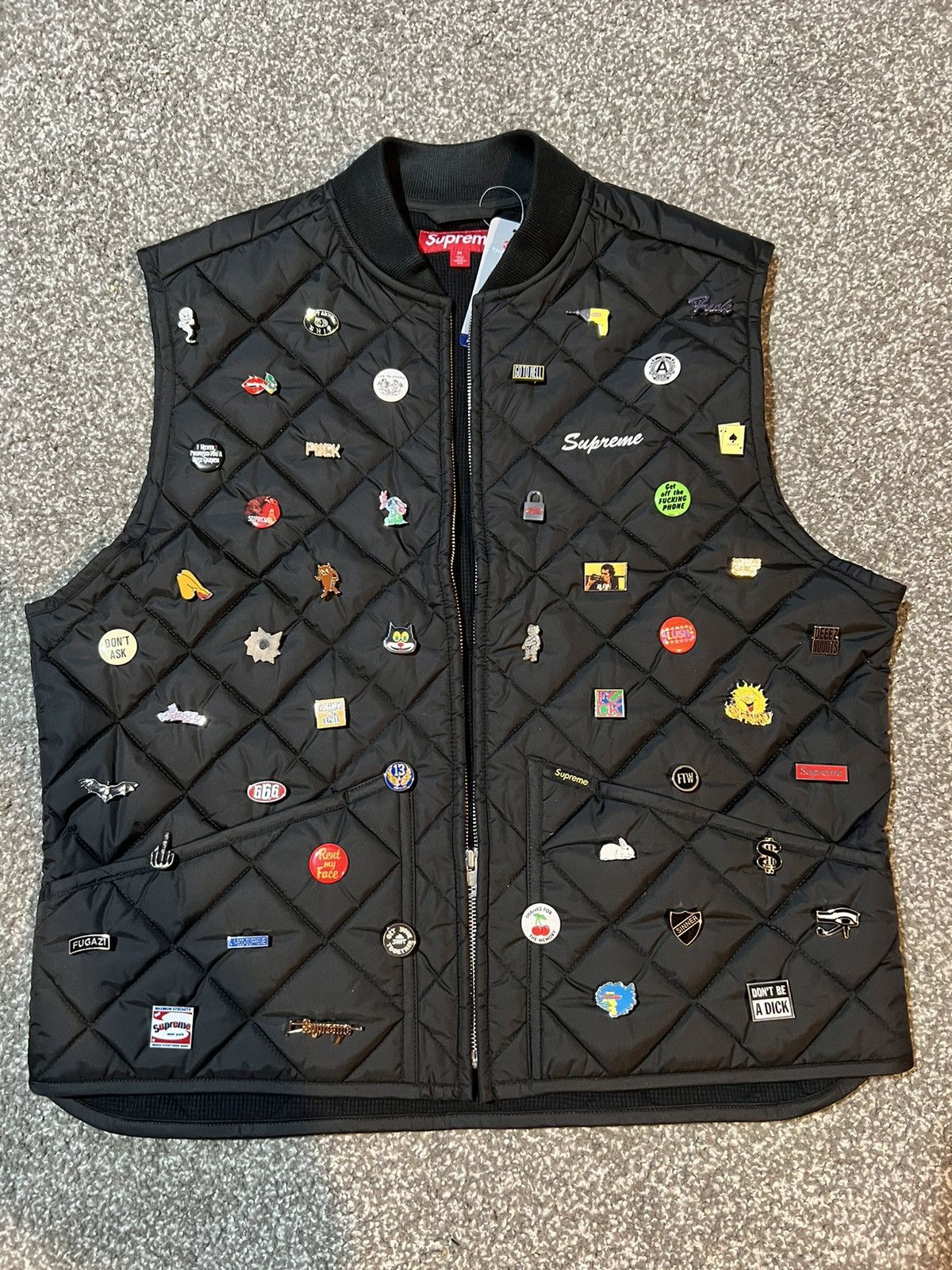 Supreme Supreme Pins Quilted Work Vest | Grailed