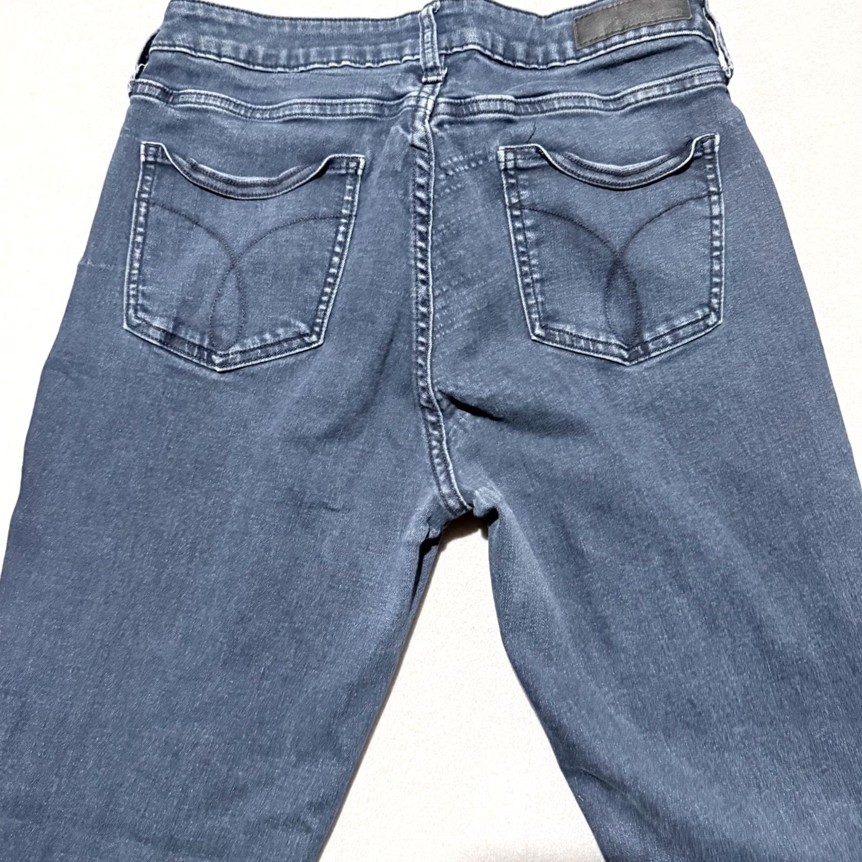 Calvin Klein Calvin Klein Jeans Women Blue Denim Skinny 12x30 5-Pocket Zipper Button Jeans Urban 90s City Retro Womens Size 34" / US 12 / IT 48 - 6 Thumbnail