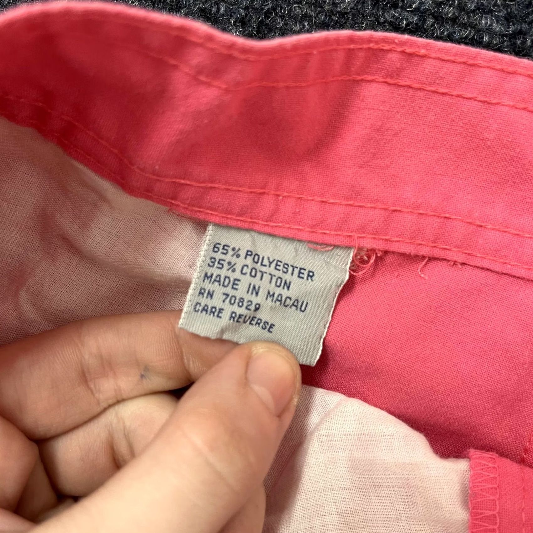 Vintage VINTAGE Cassie West Juniors 13/14 Pink Pleated Chino High Waist Shorts Size 34" / US 12 / IT 48 - 3 Thumbnail