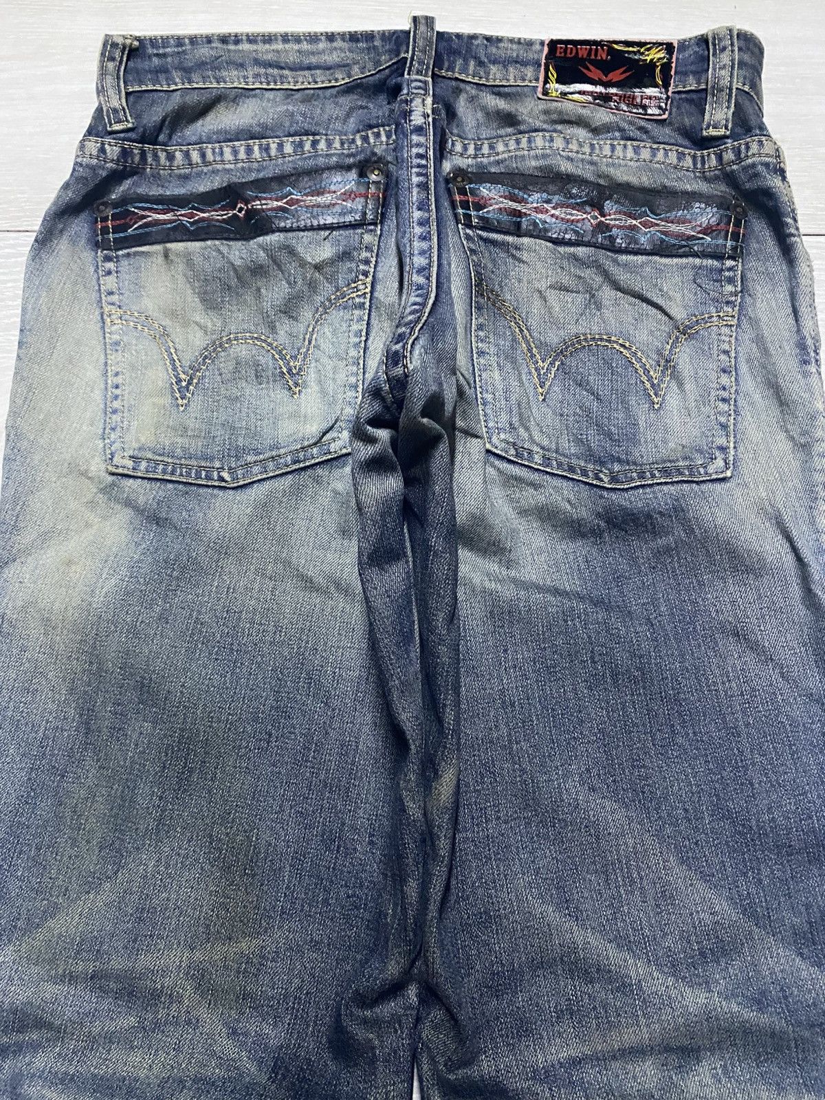 Edwin Vintage Edwin Motorhead Riders Mud Wash Avant Garde Jeans Size US 32 / EU 48 - 4 Thumbnail