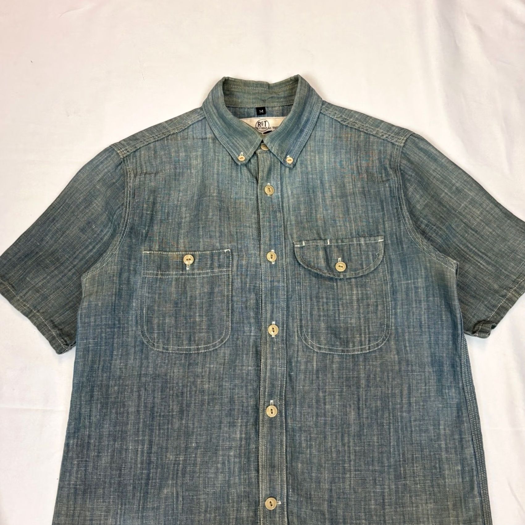 Rogue Territory Rogue Territory Work Shirt Men's Medium Chambray Selvedge Button Up Size US M / EU 48-50 / 2 - 2 Thumbnail