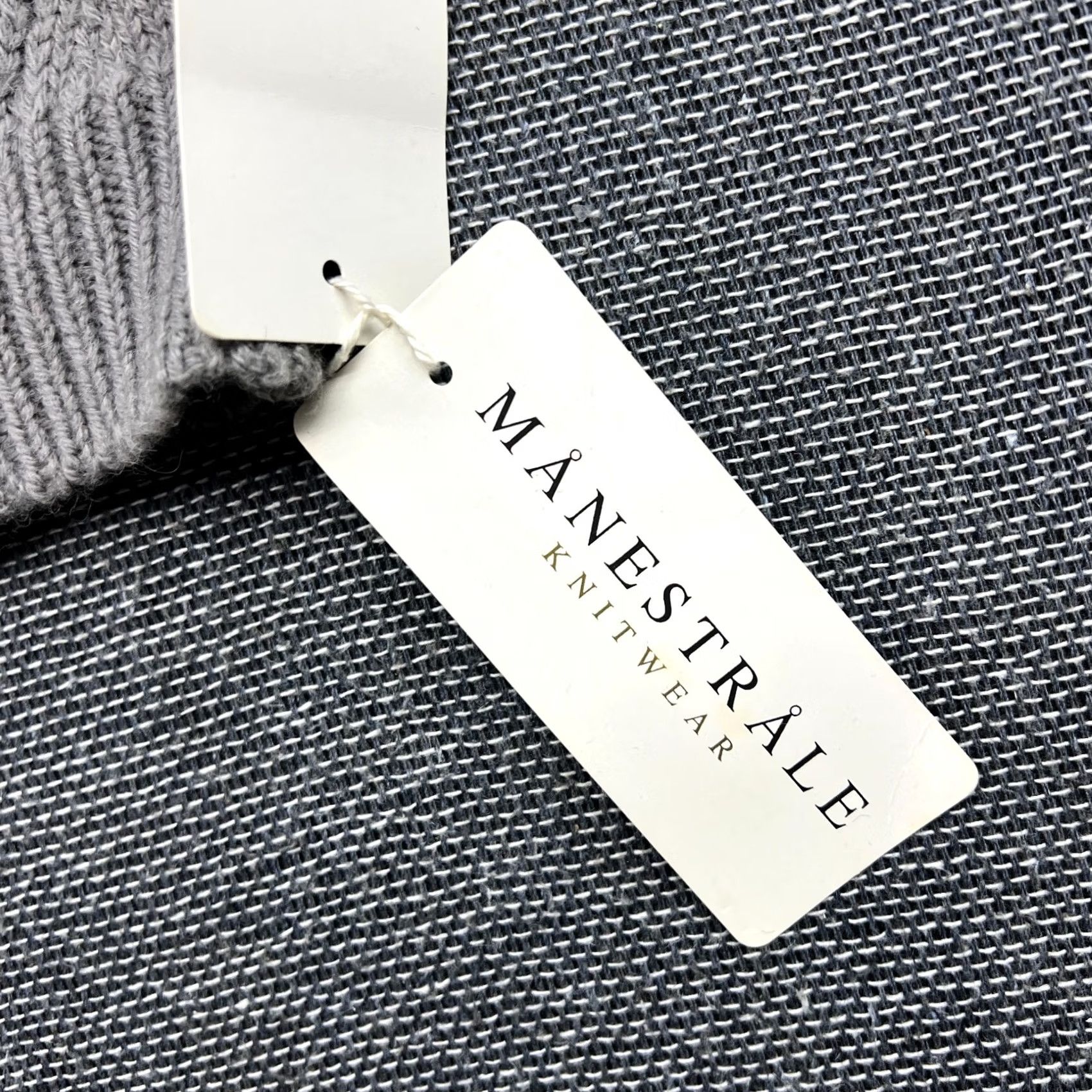 Vintage MANESTRALE Womens Beanie One Size Merino Wool Alpaca Blend Gray Beanie Women Knit Thermal Vintage? No Size ONE SIZE - 6 Thumbnail