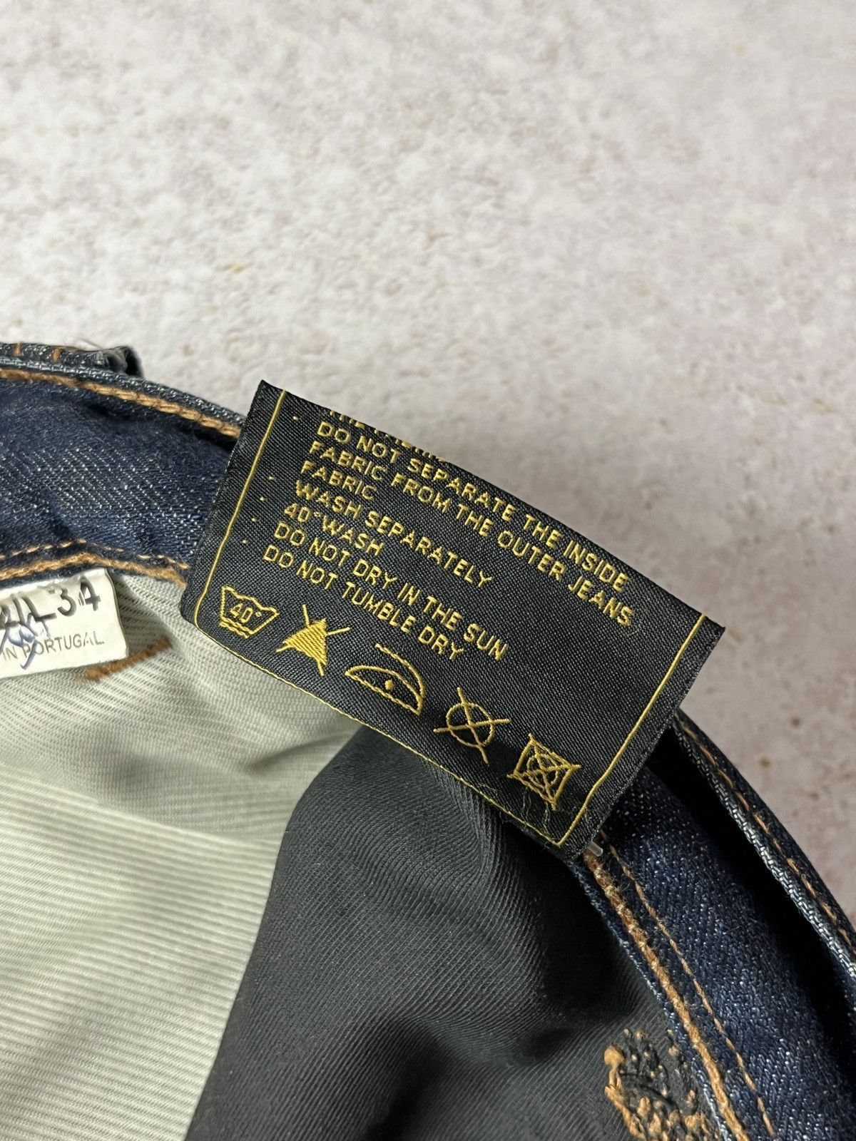 THE ROKKER COMPANY Rokker Company Selvedge Raw Denim Motorcycle Jeans Size US 32 / EU 48 - 8 Thumbnail