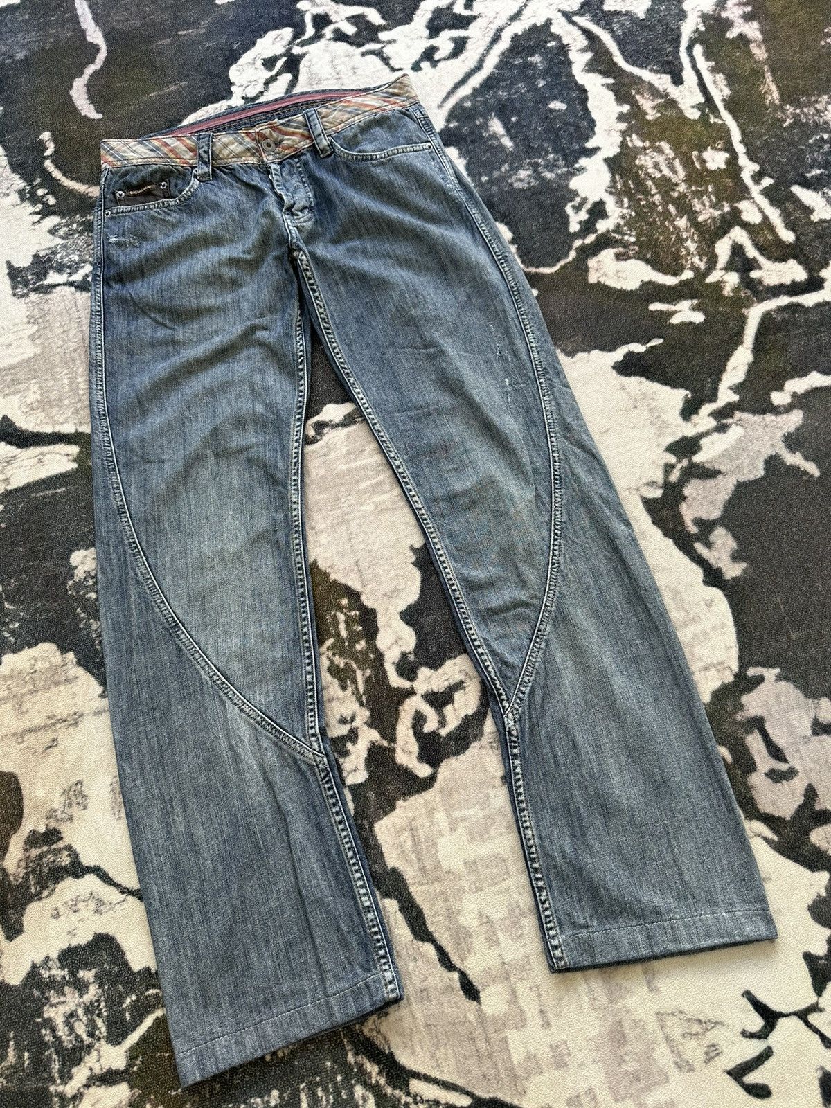 Dolce & Gabbana SS2007 D&G cummerband denim buckle back Size US 32 / EU 48 - 2 Thumbnail