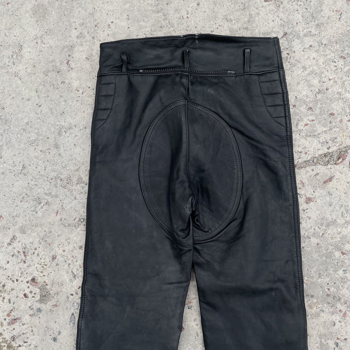 Other Vintage Moto Pants 28 Real Leather Y2K 90s USA Style Size US 28 / EU 44 - 8 Thumbnail