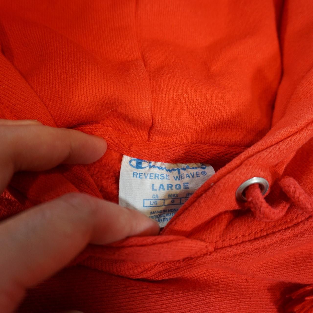 Champion Champion Reverse Weave red hoodie / sweater Size L / US 10 / IT 46 - 3 Thumbnail