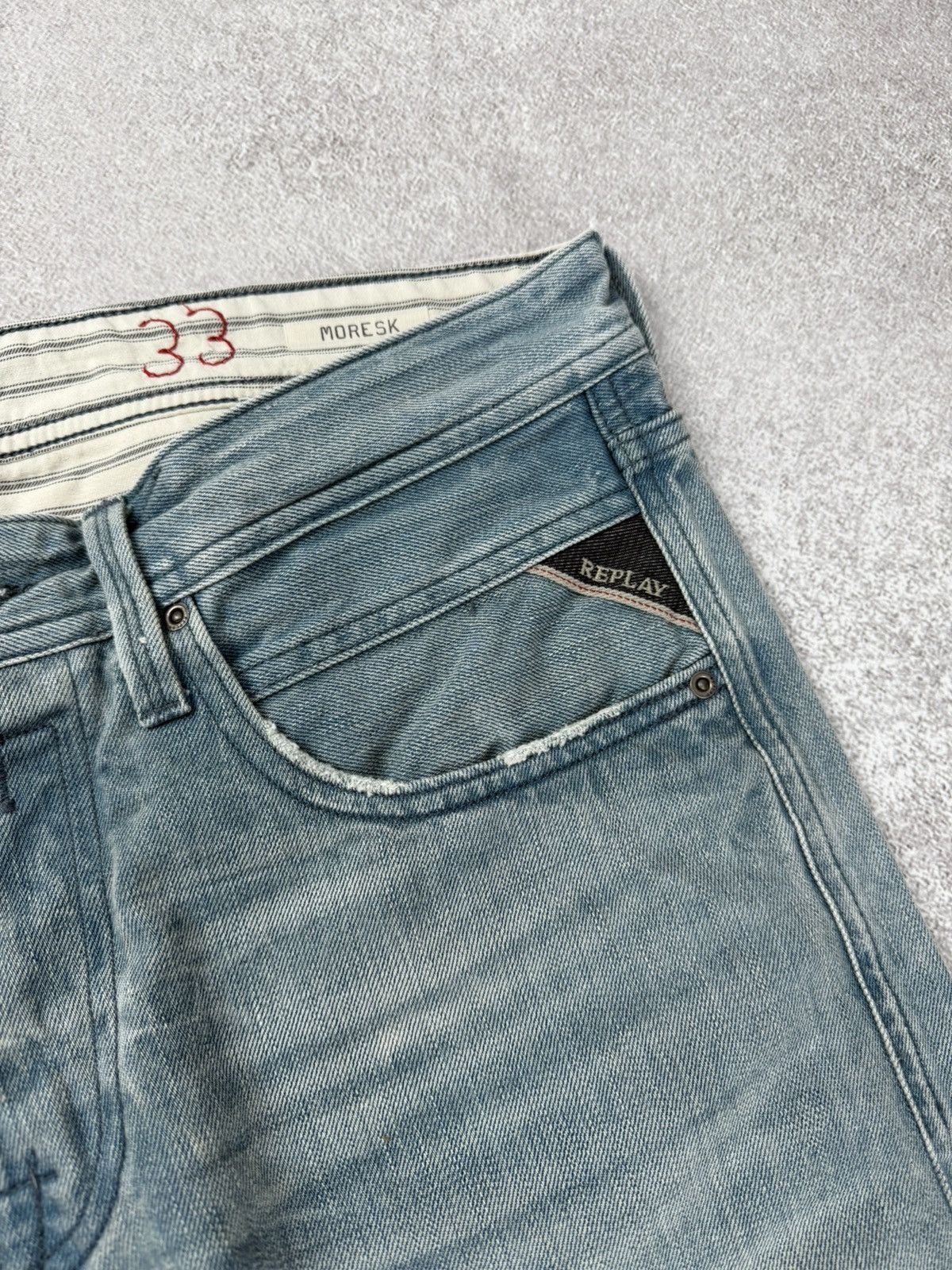 Replay Replay Moresk Denim Jeans Blue Men’s Size 33 Size US 33 - 5 Thumbnail