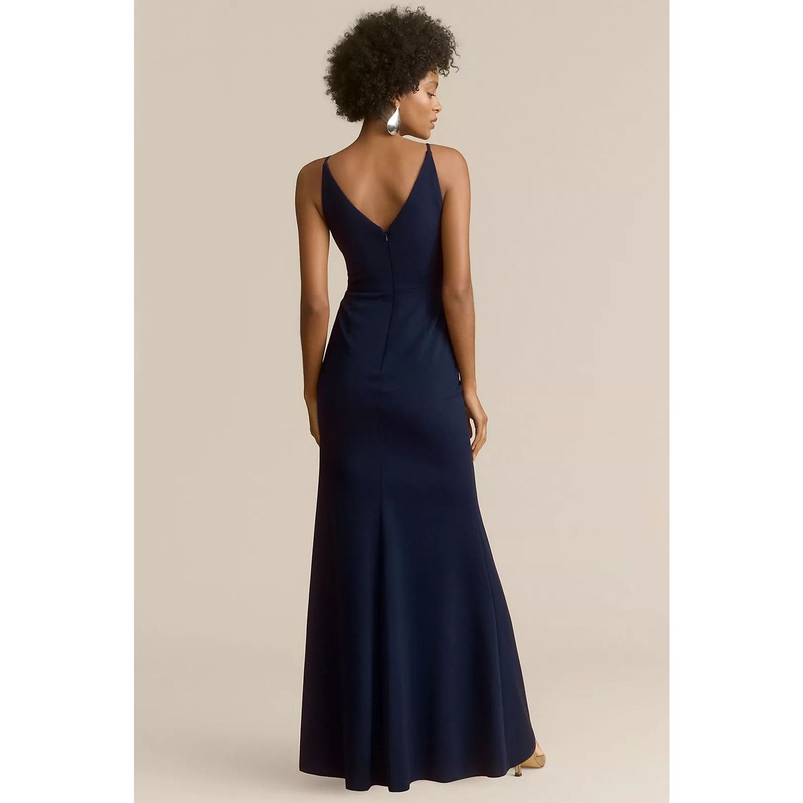 Anthropologie NWT BHLDN Stella Sleeveless V-Neck Stretch Crepe Maxi Dress Size M / US 6-8 / IT 42-44 - 3 Thumbnail