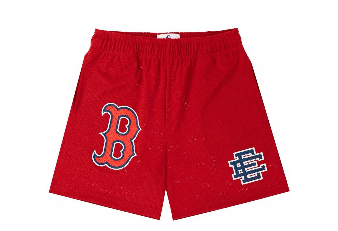 Eric Emanuel Eric Emanuel EE red Boston Red Sox shorts medium Size US 30 / EU 46 - 1 Thumbnail