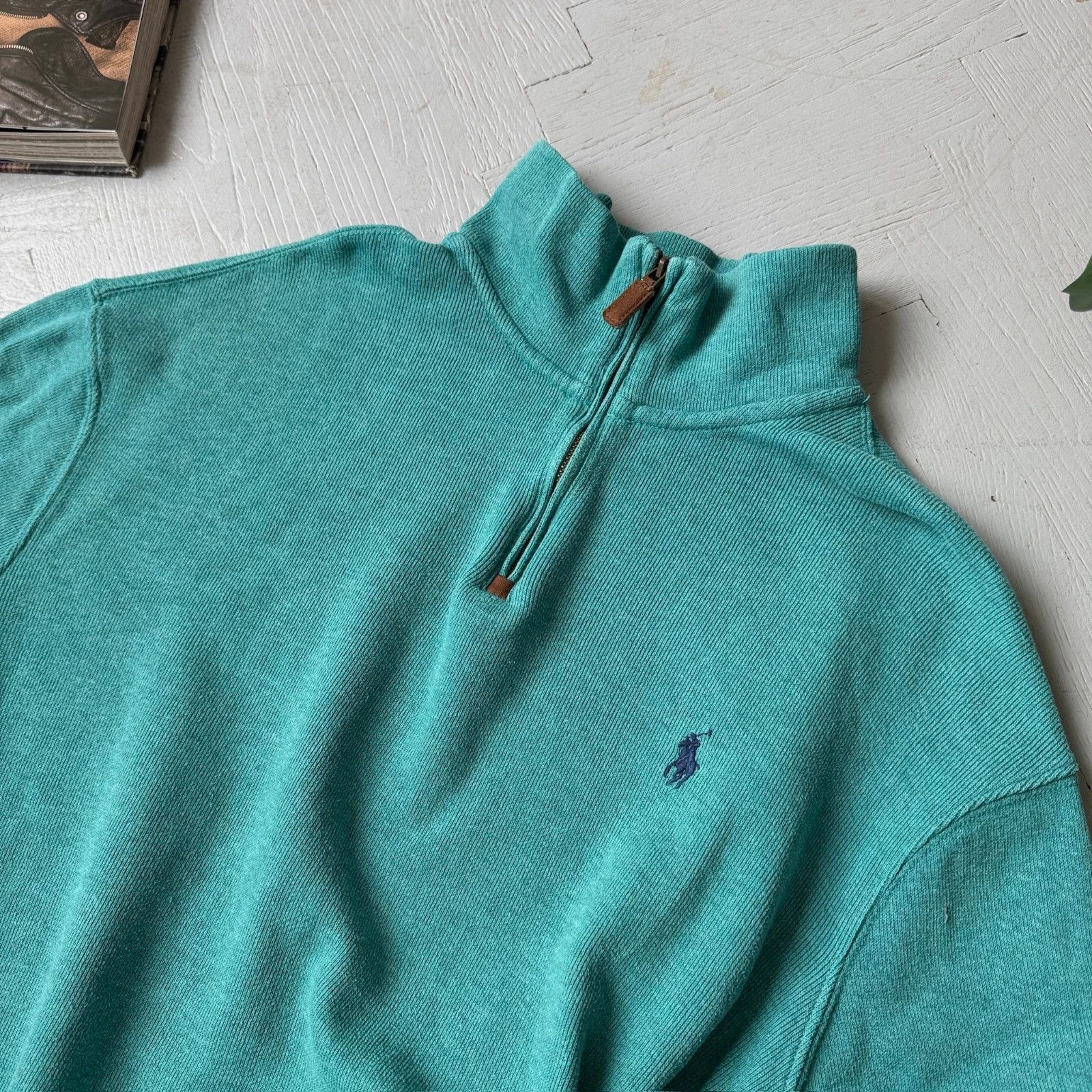Polo Ralph Lauren Vintage Polo by Ralph Lauren Preppy 1/4 Zip Jumper Size US XL / EU 56 / 4 - 6 Thumbnail