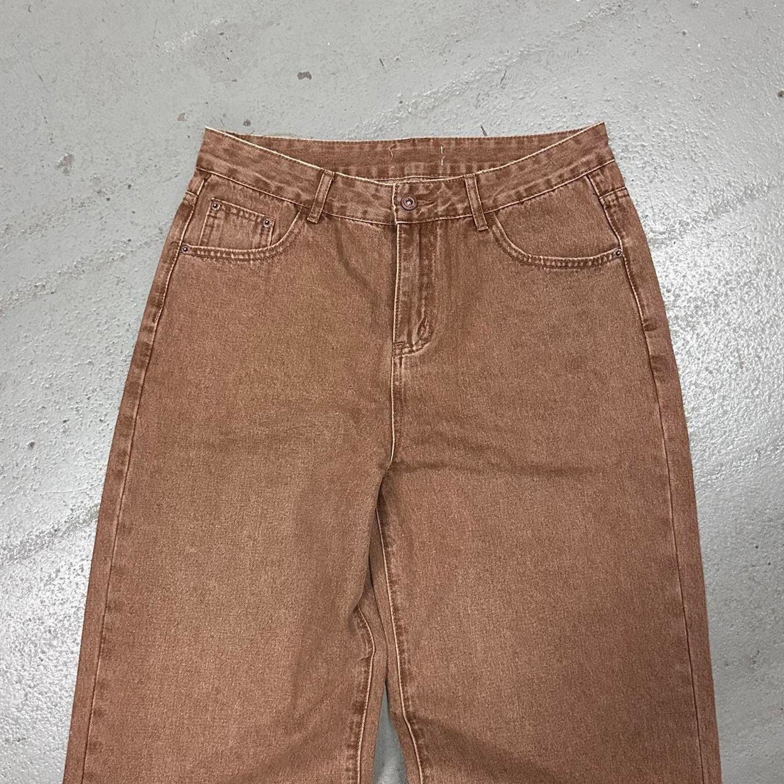 Other BAGGY BROWN WIDE LEG ESSENTIAL WAIST 30 FLAT Size US 30 / EU 46 - 5 Thumbnail