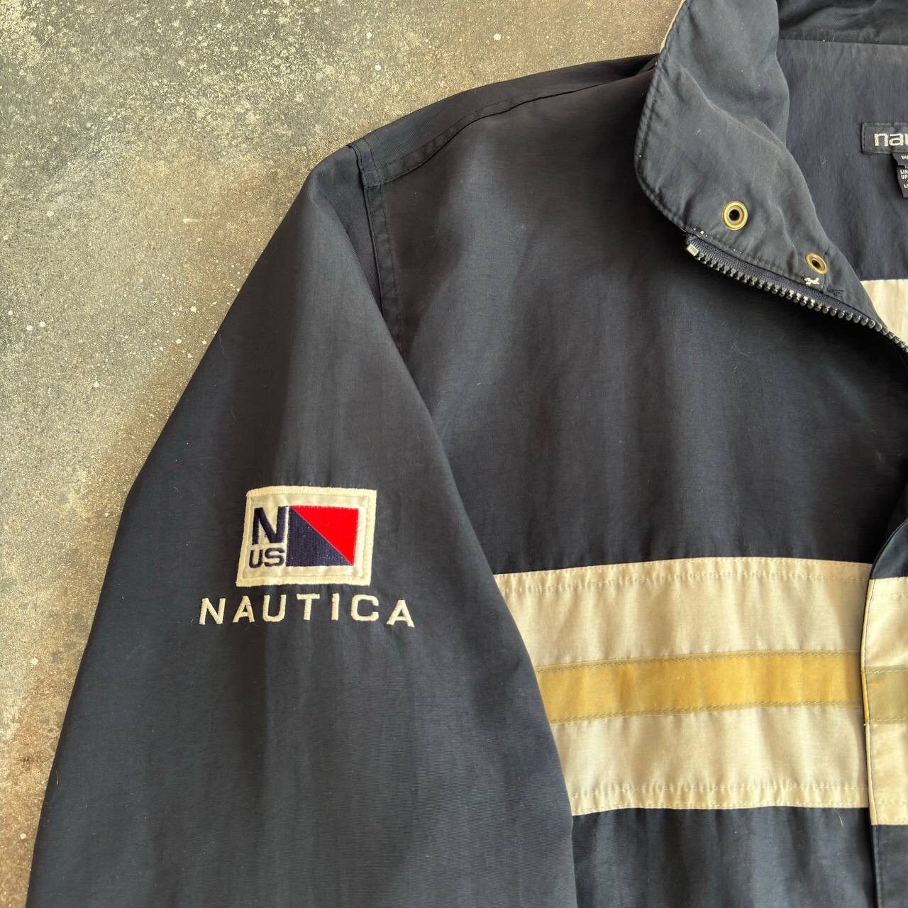 Nautica × Vintage 90s Nautica Vintage Outdoor Full Zip Jacket Size US XL / EU 56 / 4 - 7 Thumbnail