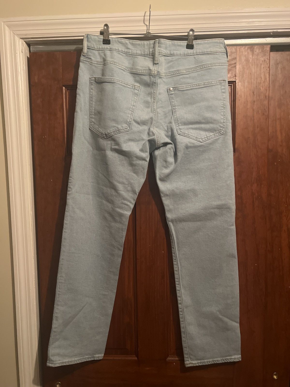 H&M H&M white wash straight leg jeans Size US 34 / EU 50 - 2 Thumbnail