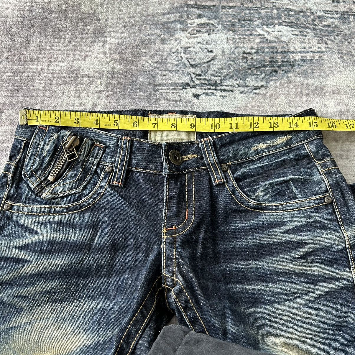 If Six Was Nine Lolita Y2k Design Flared Jeans Size 30" / US 8 / IT 44 - 18 Thumbnail