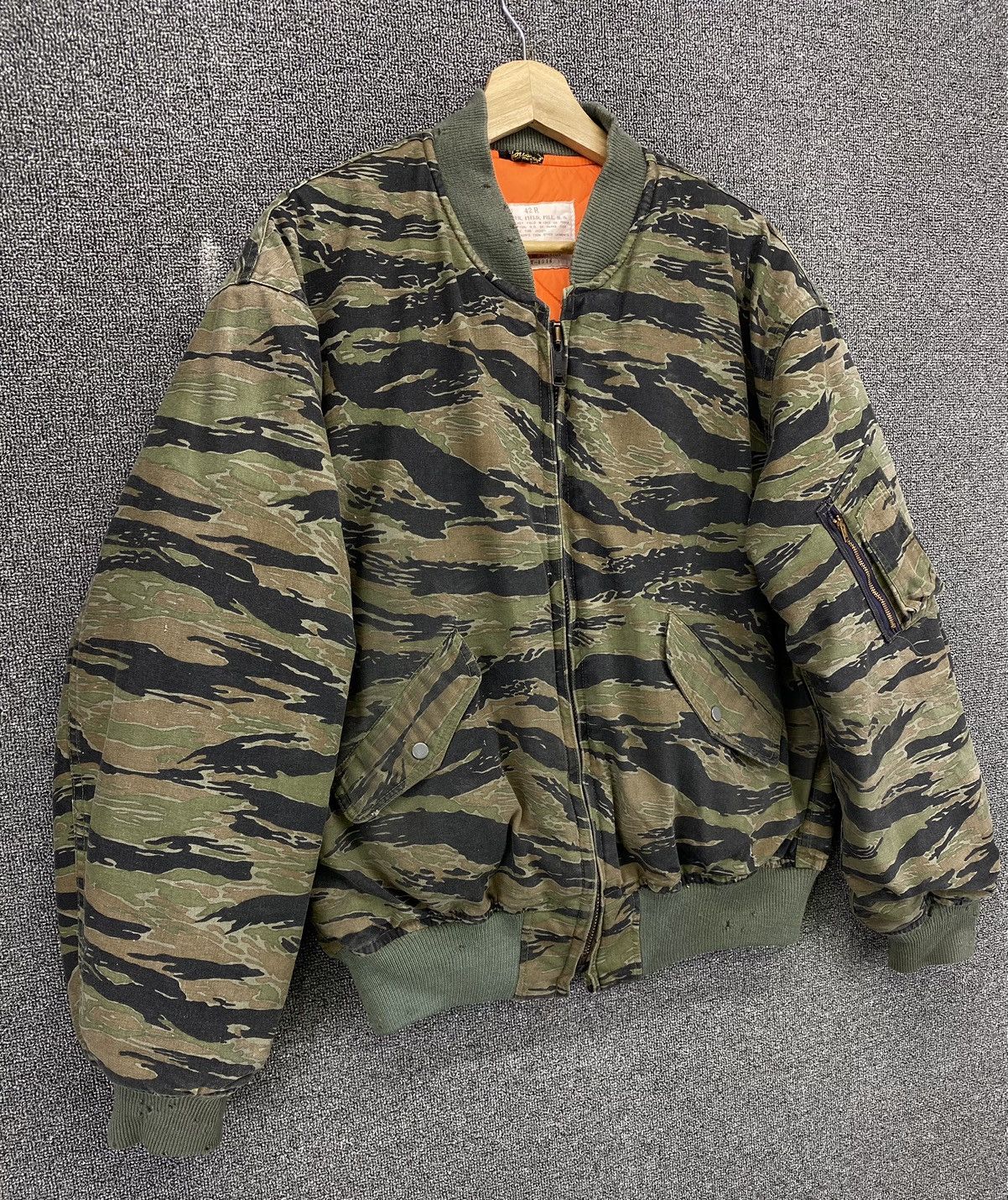 Vintage Vintage Made By Houston Jumper Field Camo Bomber Jacket Size US M / EU 48-50 / 2 - 2 Thumbnail