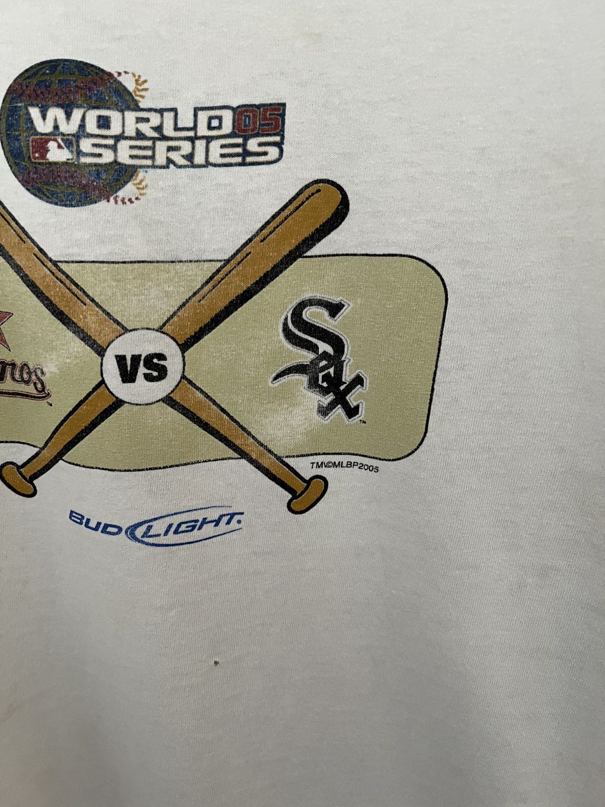 MLB 2005 World Series Astros vs White Sox Bud Light Promo Tee Size US XL / EU 56 / 4 - 5 Thumbnail