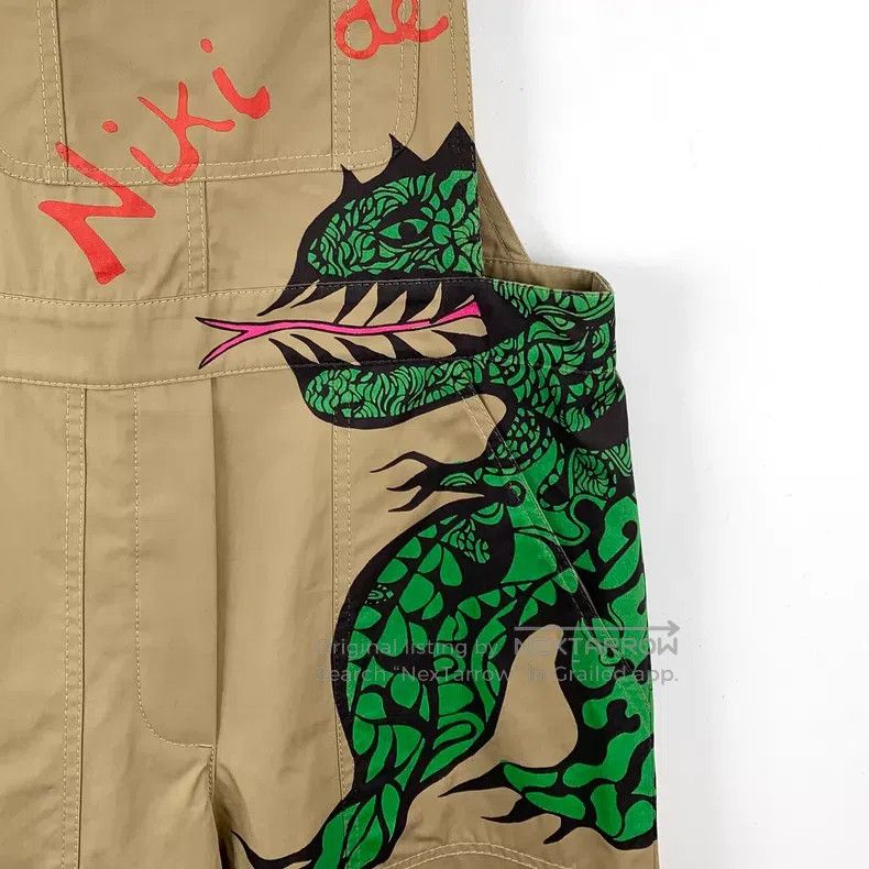 Dior Dior 24 brown dinosaur print cotton strap workwear shorts Size 24" / US 00 / IT 34 - 4 Thumbnail