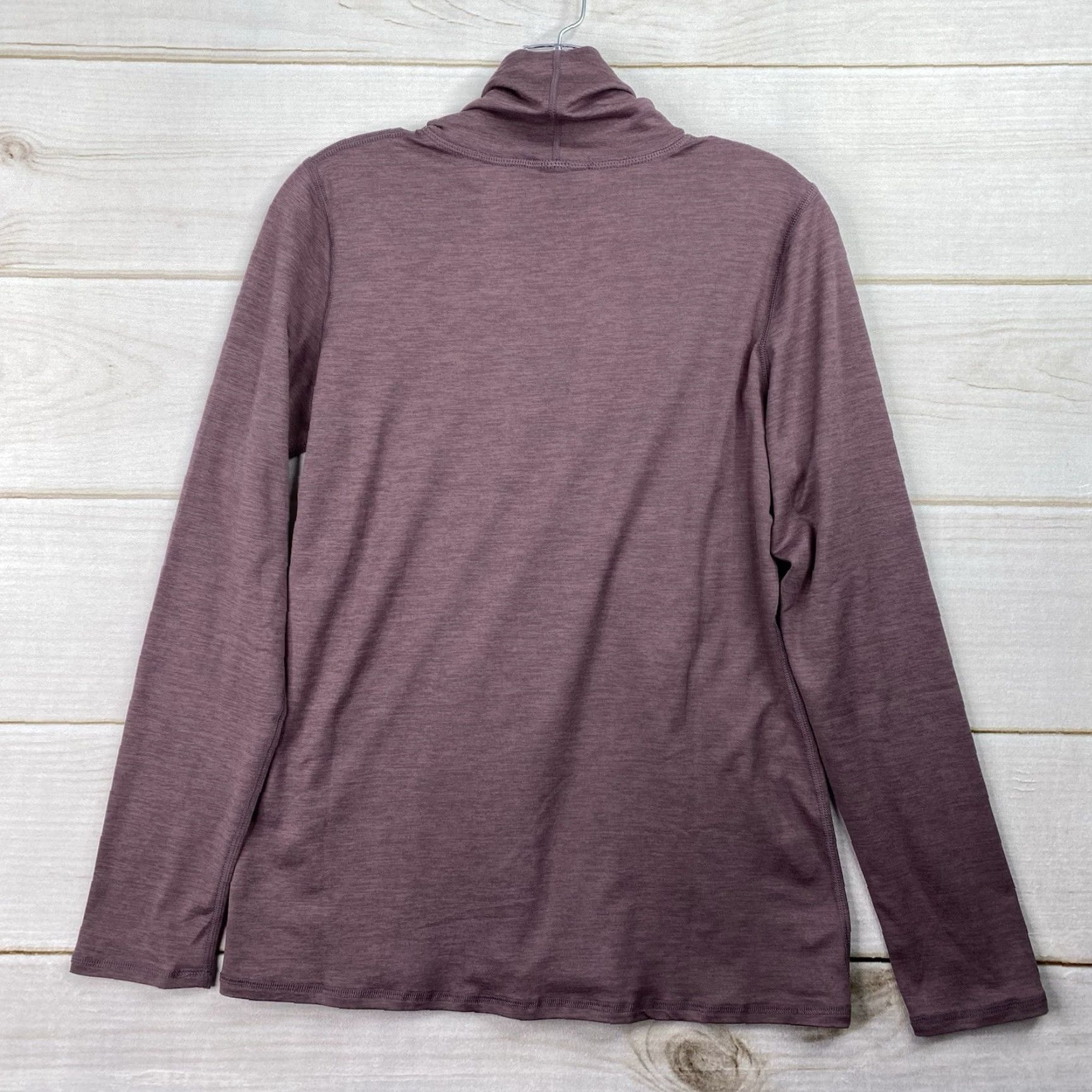 Kyodan Kyodan Womens Top L Purple Geometric Print Long Sleeve Mock Neck Performance Shirt Size L / US 10 / IT 46 - 6 Thumbnail