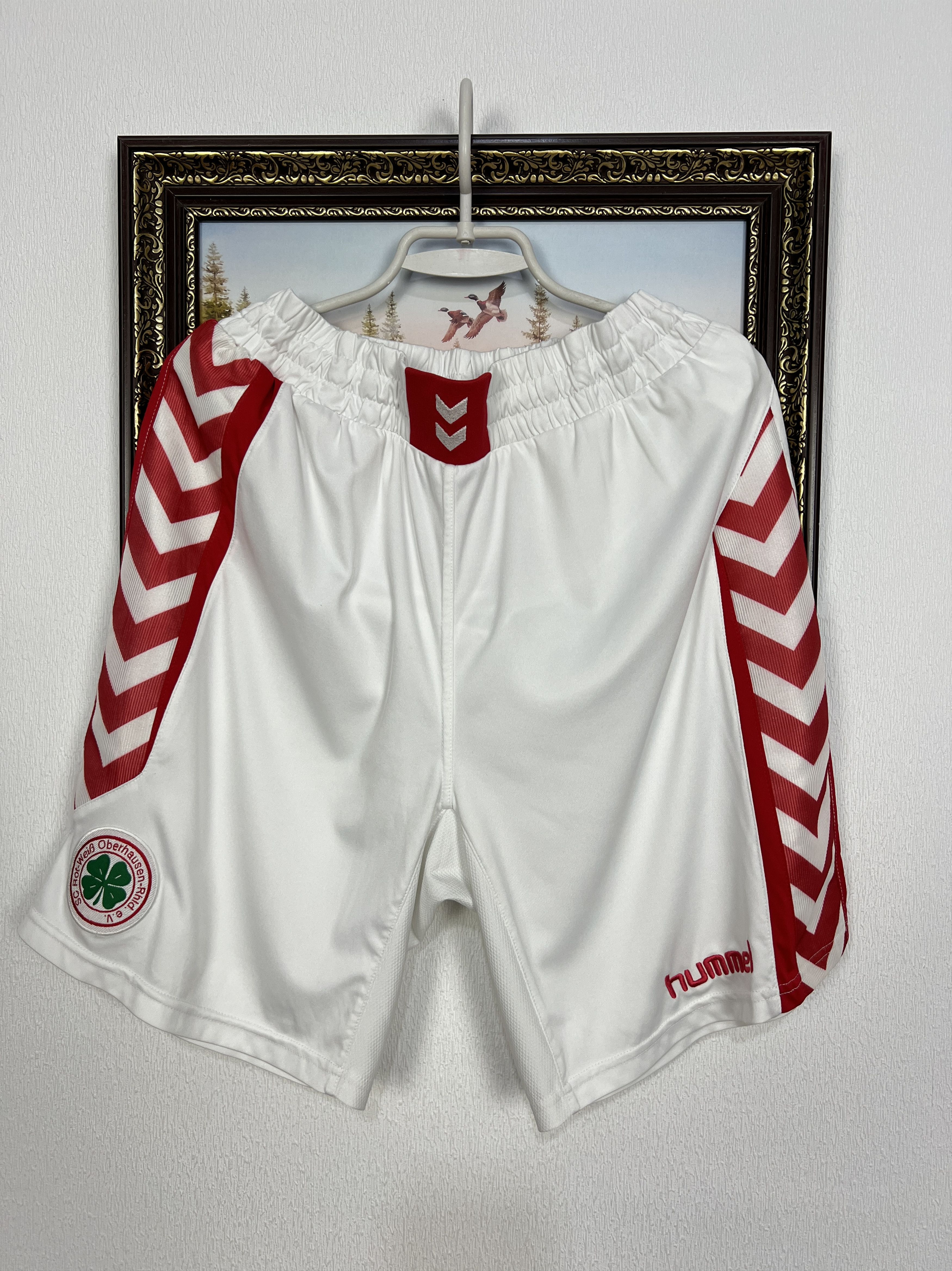 Hummel Vintage Hummel Rot-Weiss Oberhausen Football Shorts Soccer Size US 36 / EU 52 - 1 Thumbnail