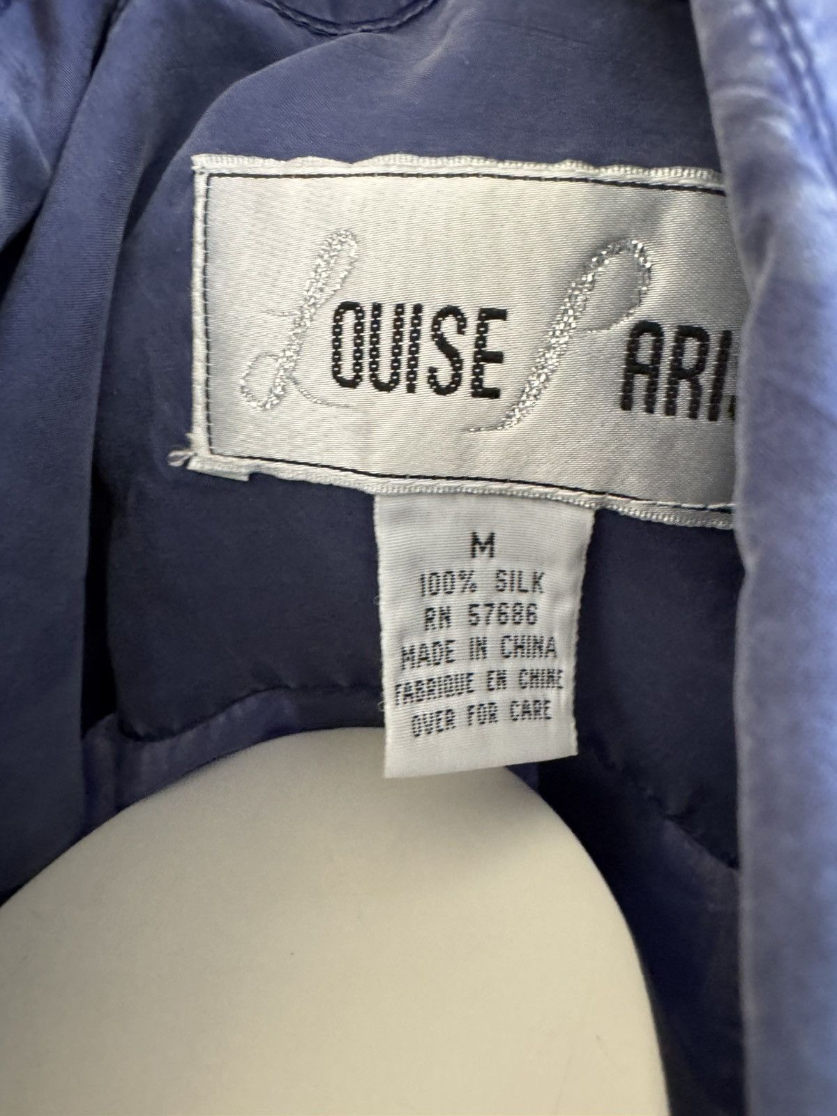 Other Louise paris medium blue 100% silk 90’s retro button up Size M / US 6-8 / IT 42-44 - 3 Thumbnail