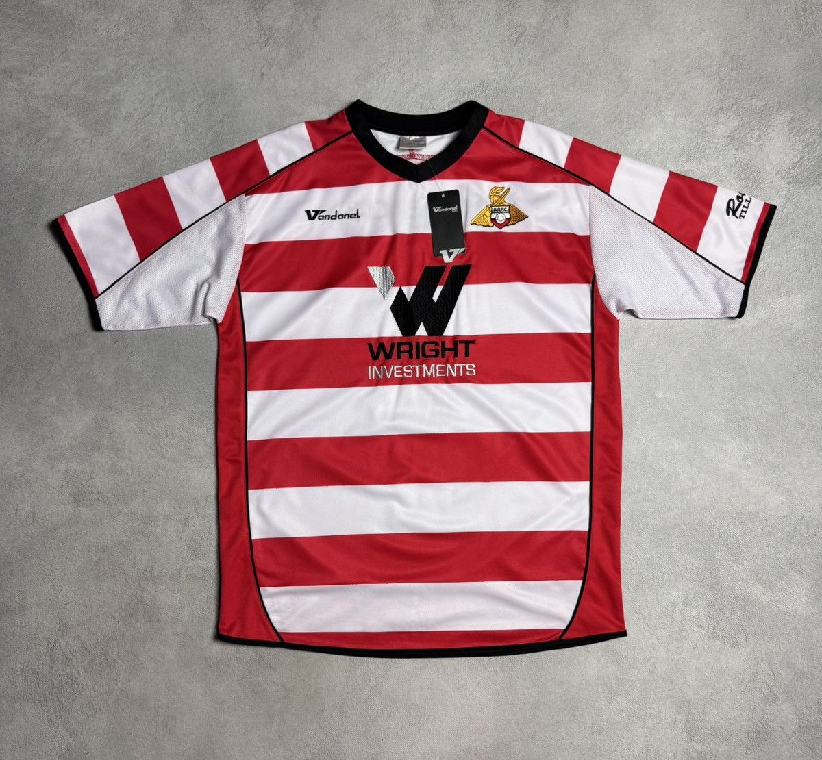 Vintage Doncaster Rovers 2008 2009 Home Shirt Soccer Jersey Vandanel Size US L / EU 52-54 / 3 - 1 Thumbnail