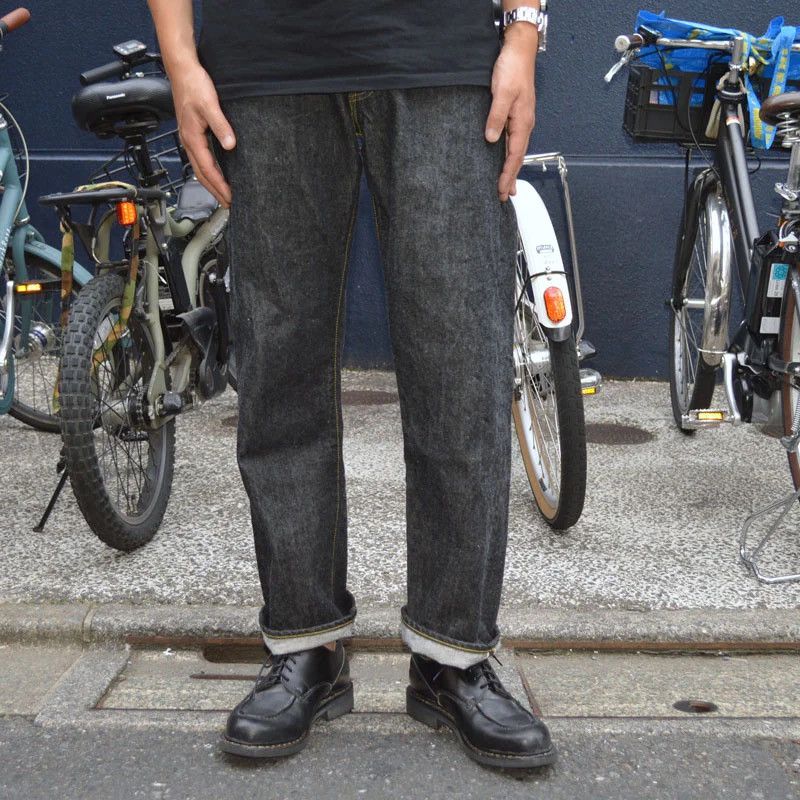 RESOLUTE Resolute GB714 WWll Straight Jeans Ghost Black 15th Ann (31) Size US 31 - 5 Thumbnail