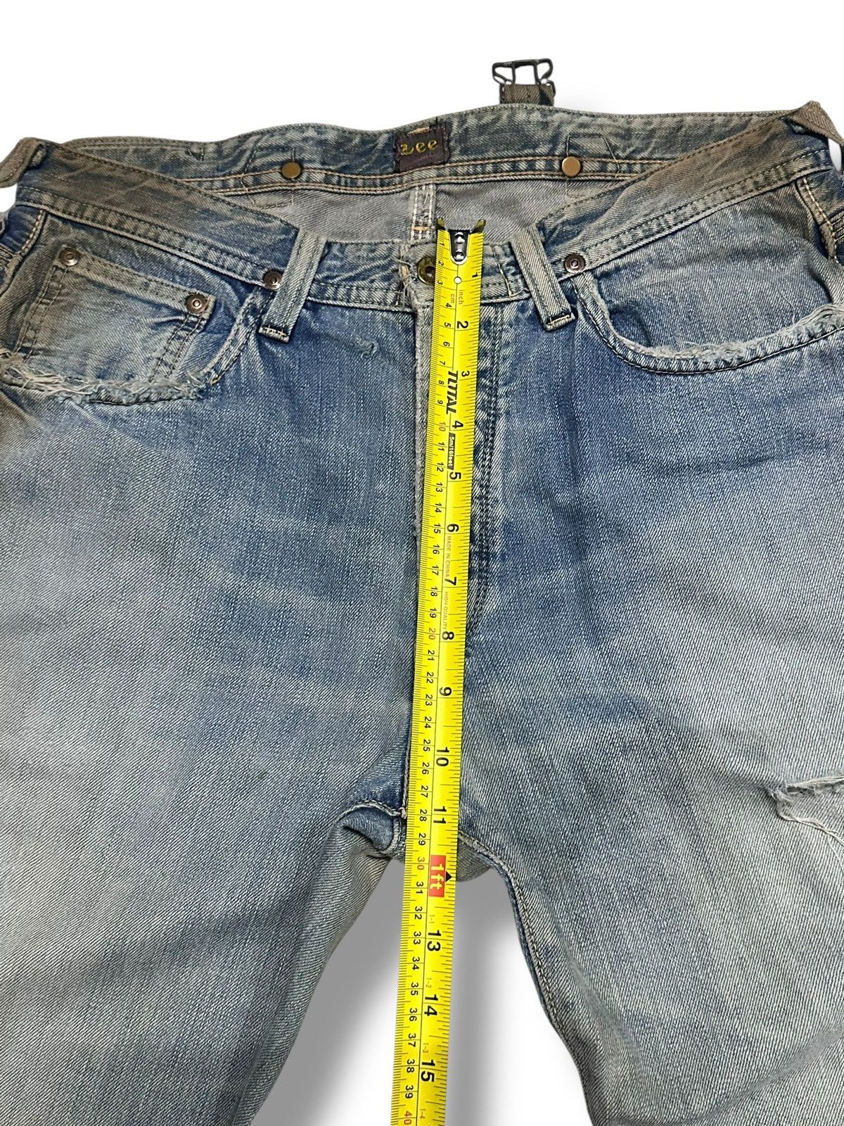 Lee Lee Vintage Distressed Jeans With Baggy Loose Style Mudwash Size US 33 - 16 Thumbnail