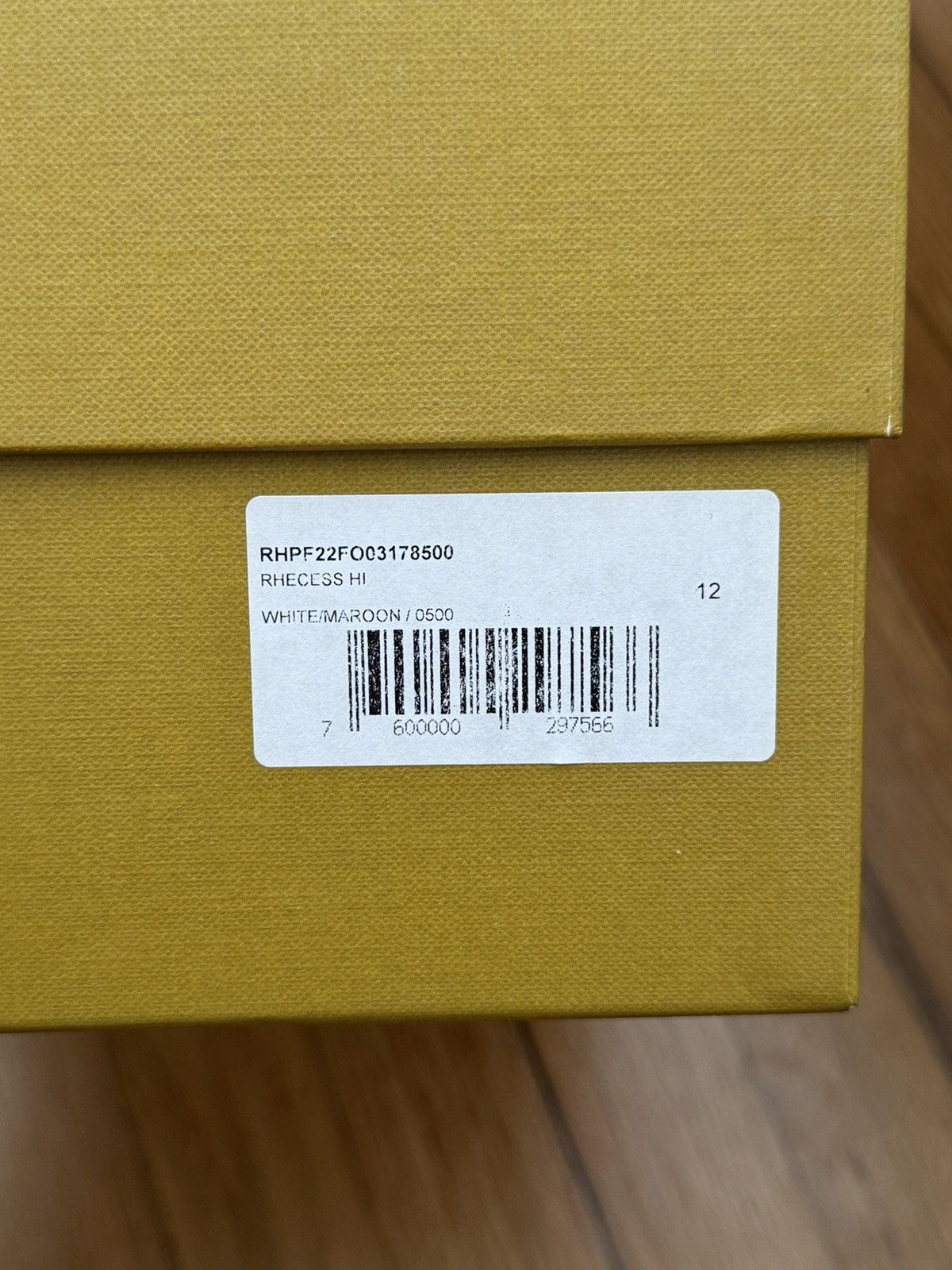 Rhude Rhude Rhecess High Maroon Size US 12 / EU 45 - 8 Thumbnail