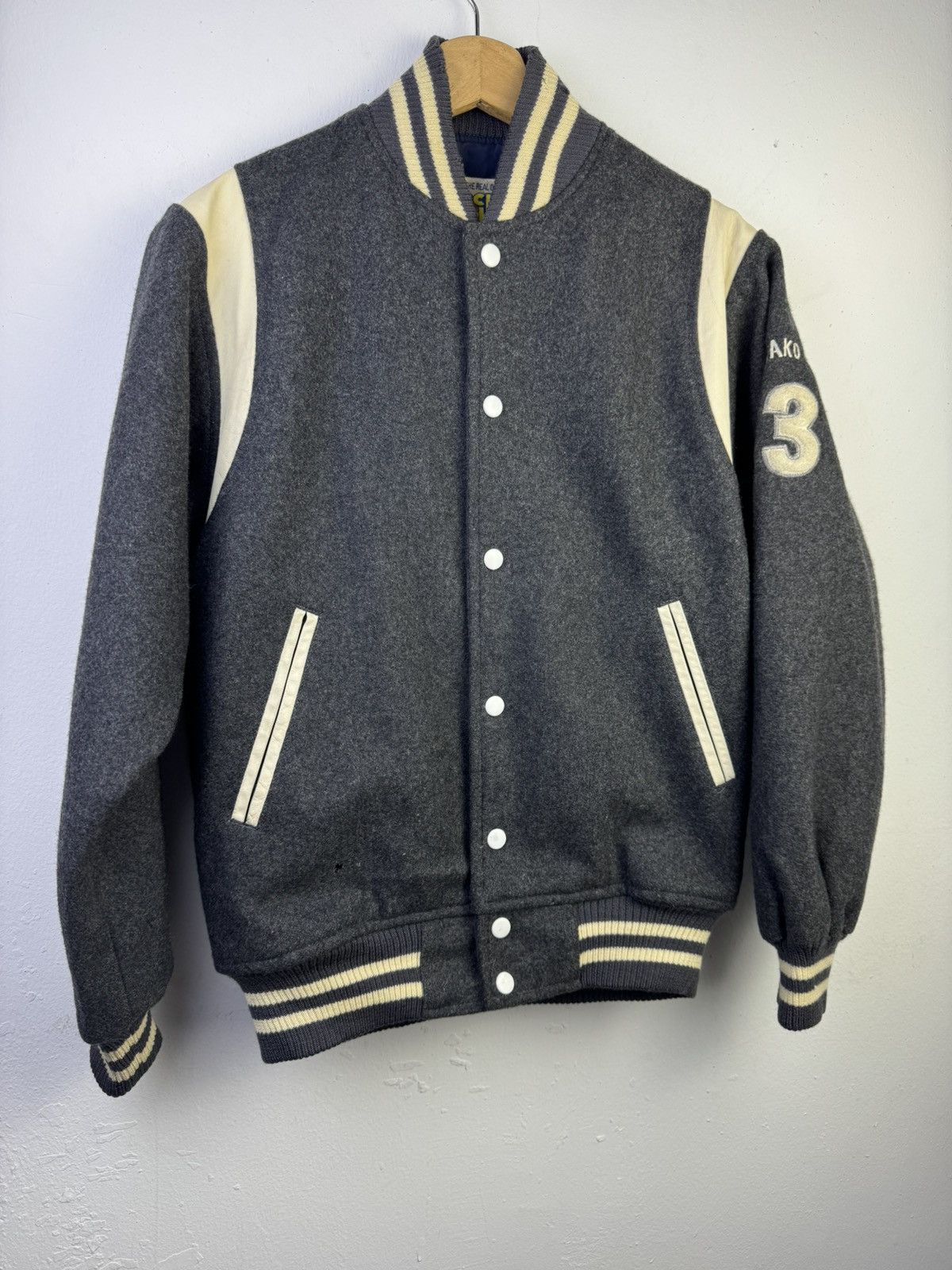 Vintage Vintage 90s Masako Club Uncle Bov Varsity Jacket Snap Size US M / EU 48-50 / 2 - 2 Thumbnail