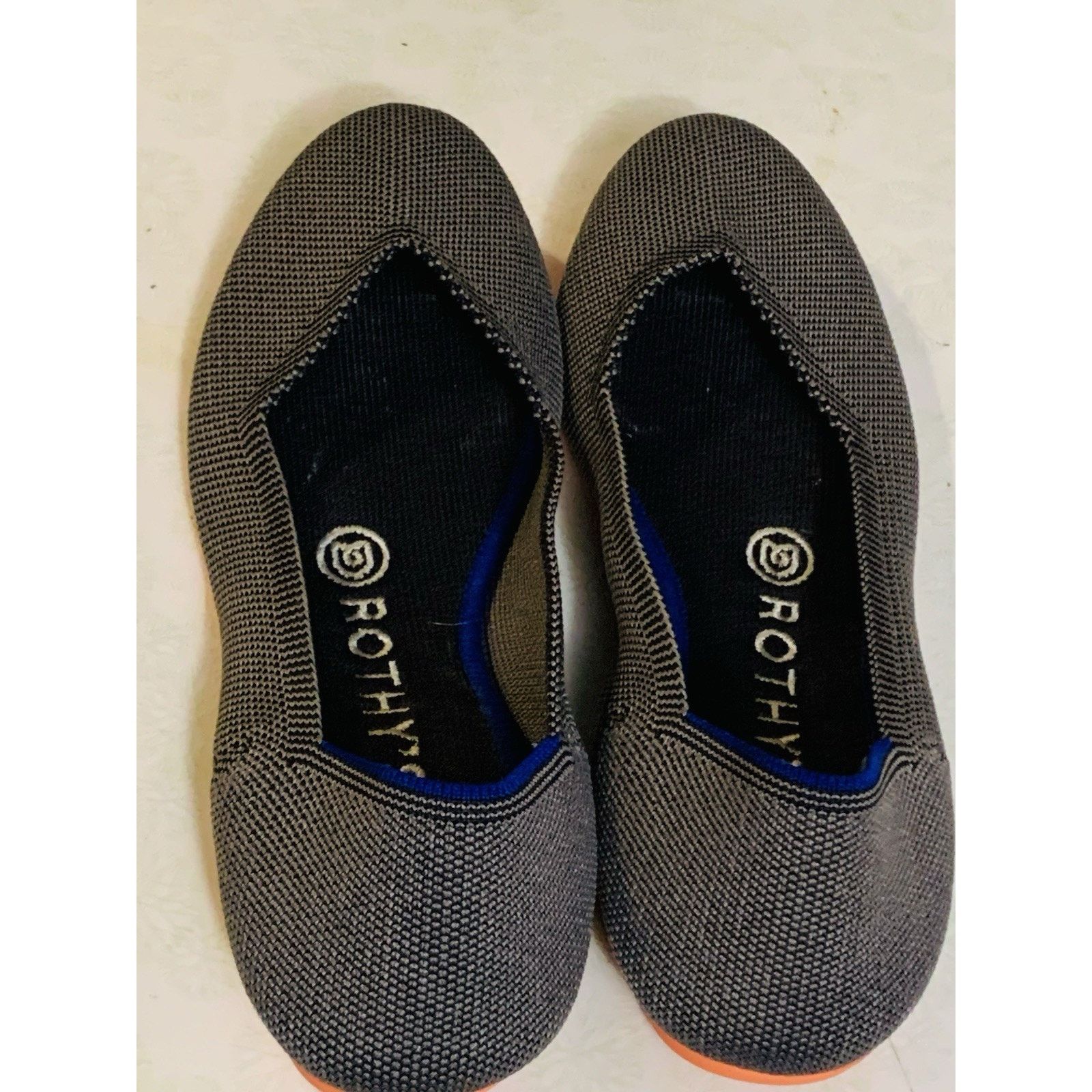 Rothy's Rothy's The Flat Women's Sz 6.5 Gray Birdseye Ballet Slip On Size US 6.5 / IT 36.5 - 4 Thumbnail