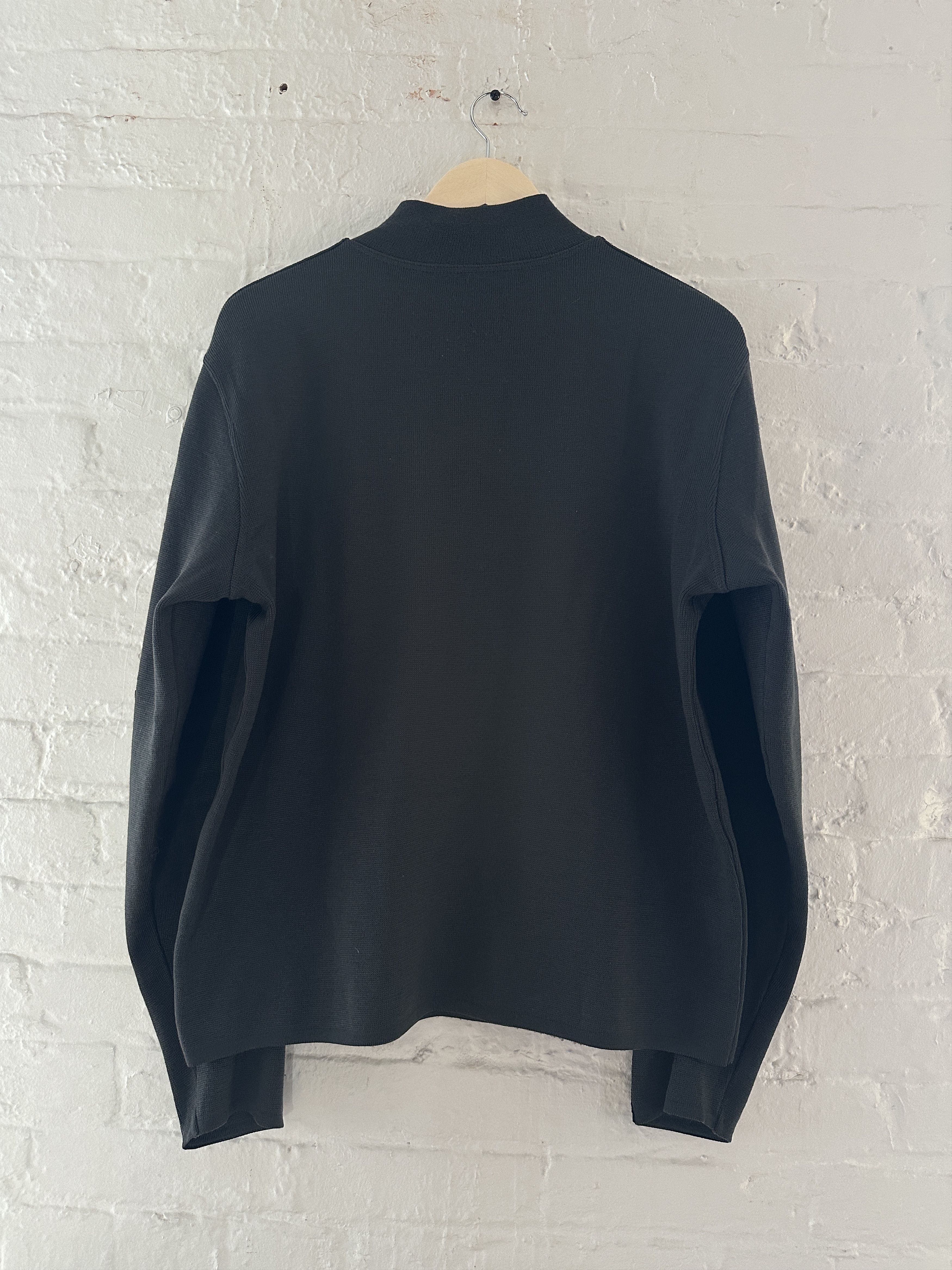 Prada Vintage 2000s Prada Wool Quarter Zip Sweater Size US L / EU 52-54 / 3 - 3 Thumbnail