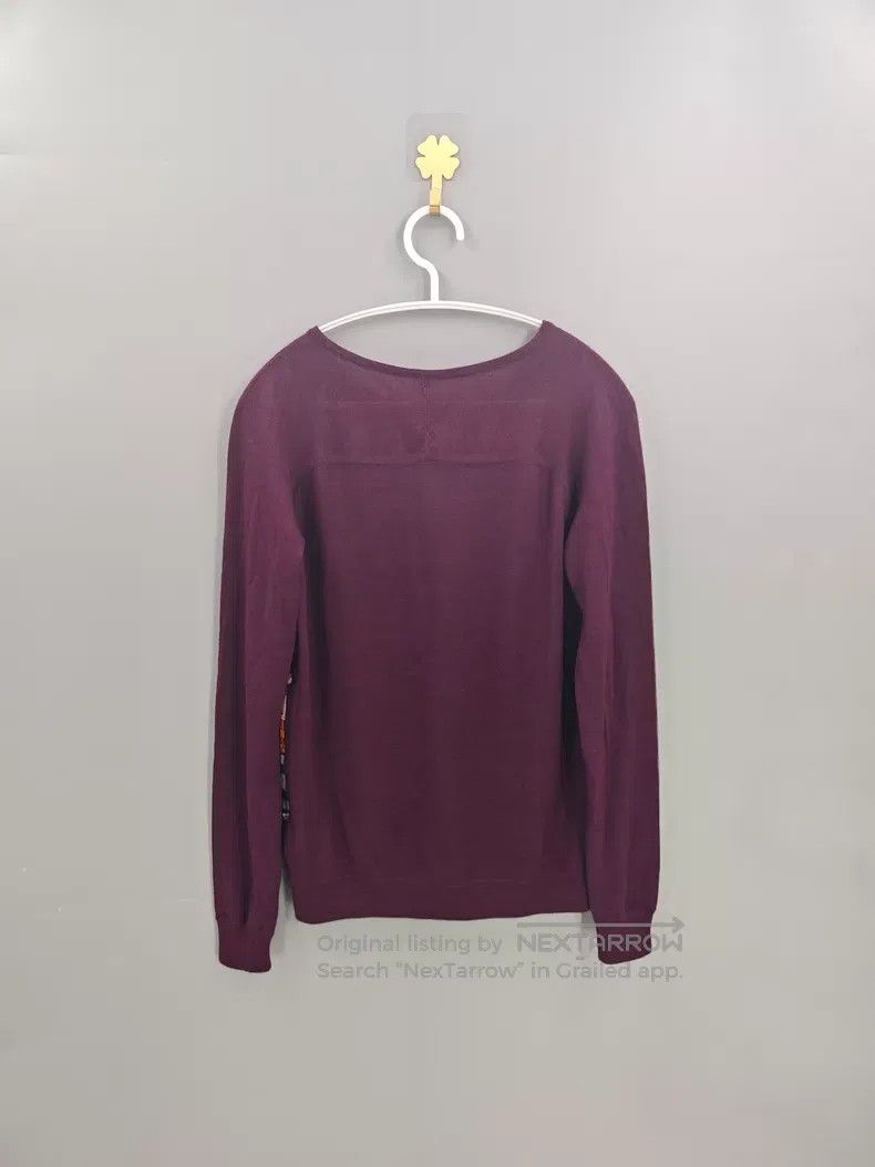 Hermes Hermes Purple Cashmere and Mulberry Silk Mixed Horse Head Size XXS / US 00 / IT 34 - 2 Thumbnail