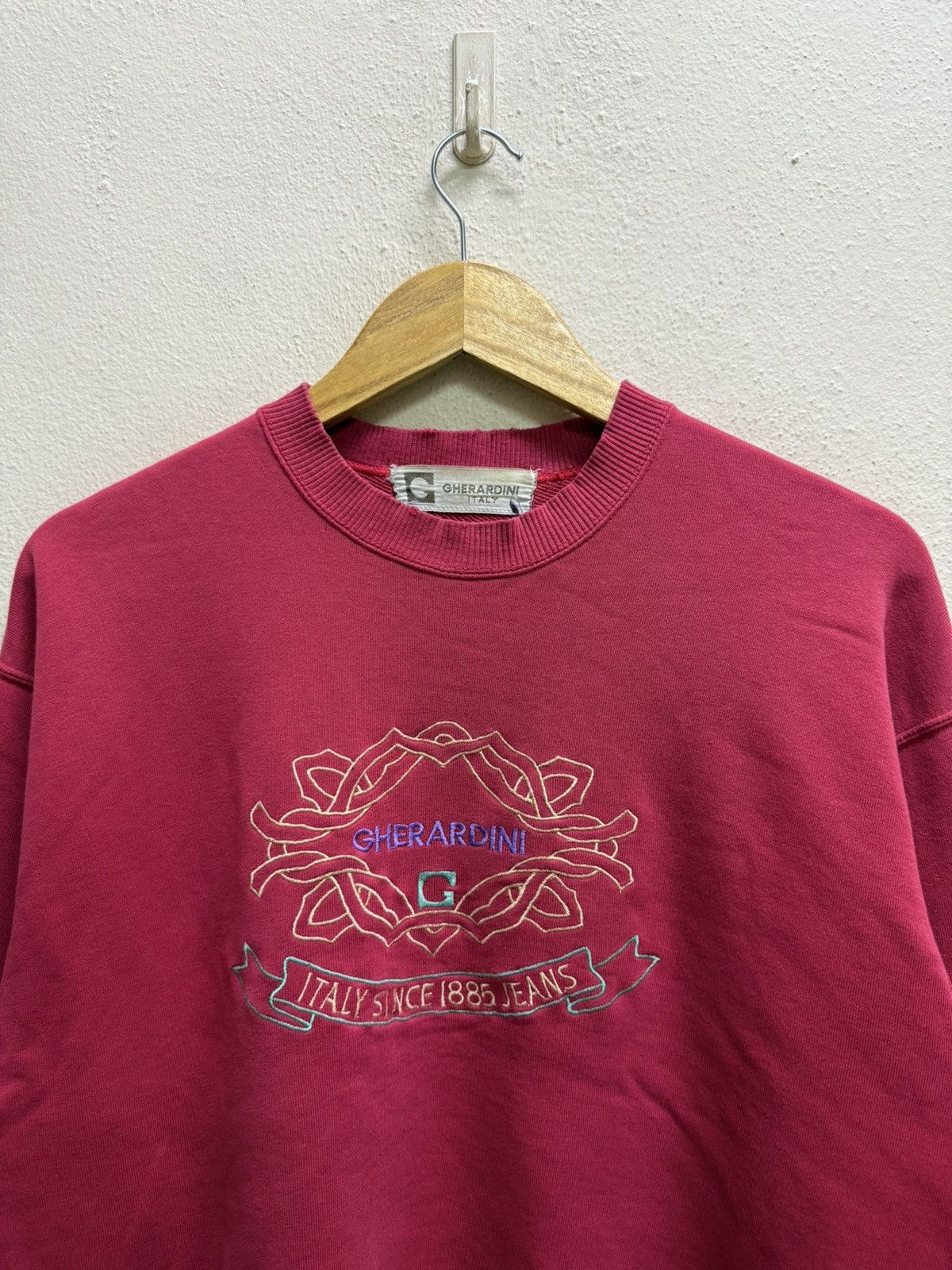 Vintage Vintage 90s Gherardini Italy Embroidery Spellout Sweatshirt Size US S / EU 44-46 / 1 - 18 Thumbnail