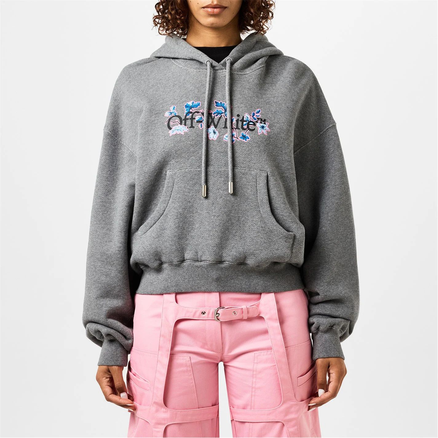 Off-White o1g2r1mq1224 Hoodie in Grey Size M / US 6-8 / IT 42-44 - 3 Thumbnail