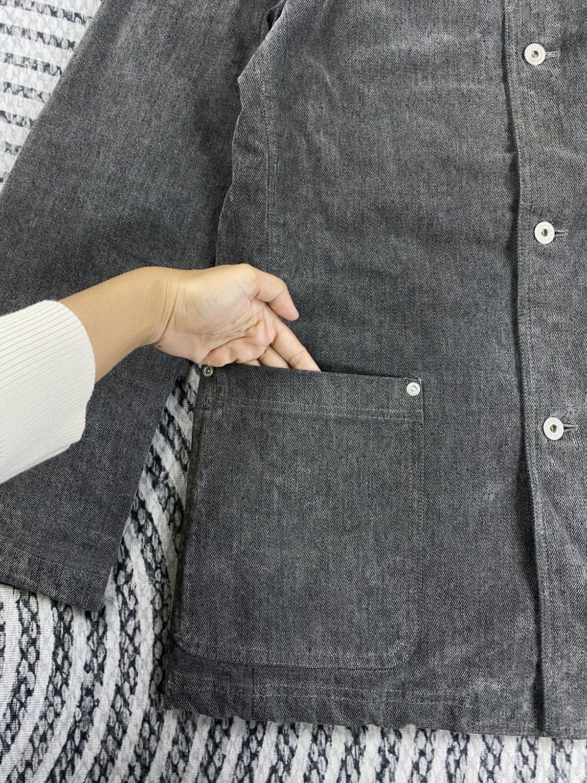 Japanese Brand Vintage Men’s Tenoras Buttoned Chore Denim Jacket Size US M / EU 48-50 / 2 - 7 Thumbnail